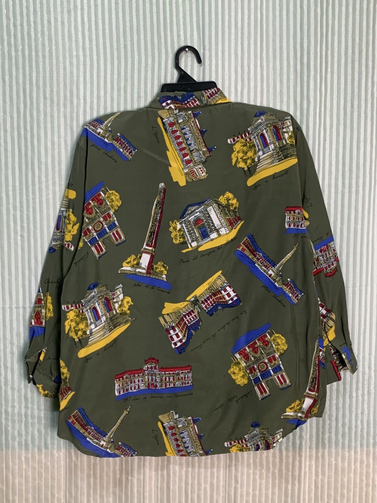 Vintage Rare Design Vintage Button Down Long Sleeve Blouse Size L / US 10 / IT 46 - 2 Thumbnail