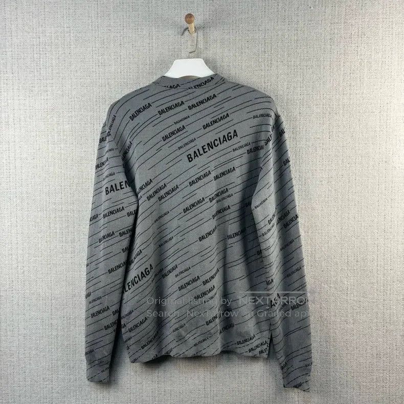 Balenciaga Balenciaga Barrage Logo Round Neck Woolen Sweater Knitwear Size US S / EU 44-46 / 1 - 3 Thumbnail