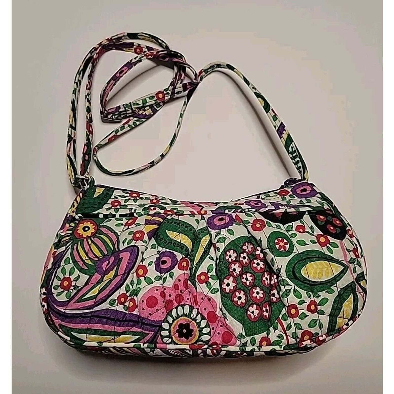 Vera Bradley Vera Bradley Zippered Quilted Crossbody Purse Viva La Vera Size ONE SIZE - 1 Thumbnail