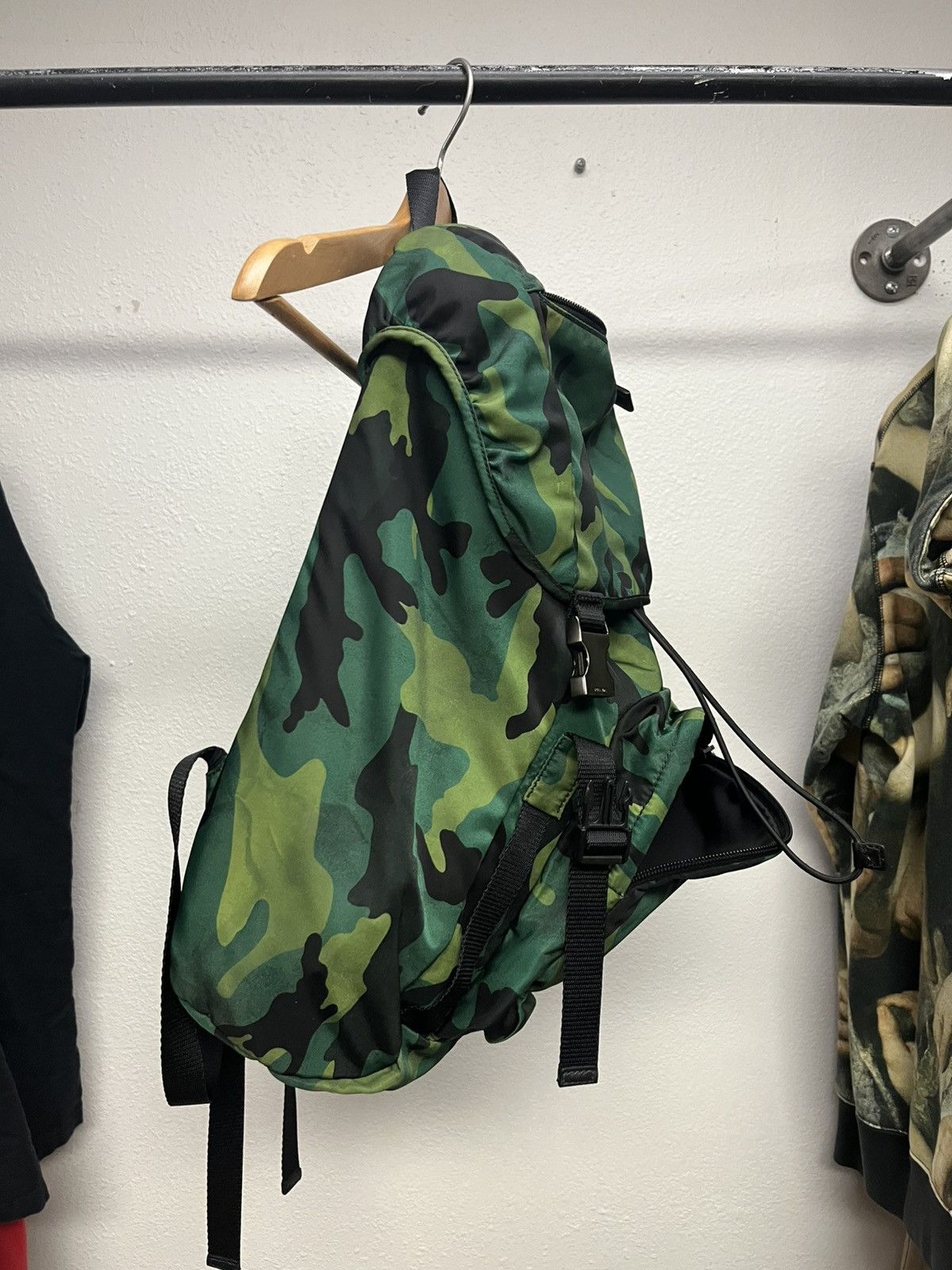 Prada Prada Tessuto Camo Nylon Bag Size ONE SIZE - 7 Thumbnail