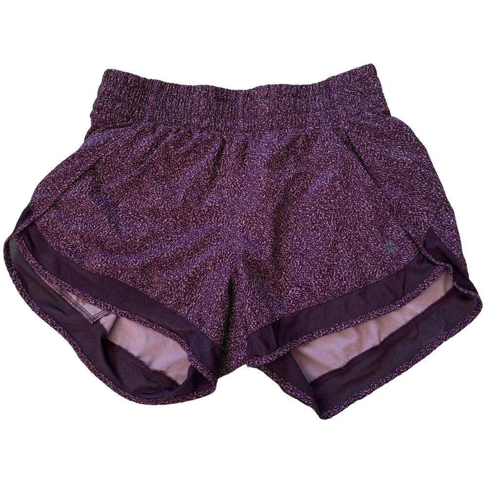 Athleta Athleta Printed Mesh Racer Run Short, Purple/Pink, 4" Inseam Size 25" / US 0 / IT 36 - 1 Thumbnail
