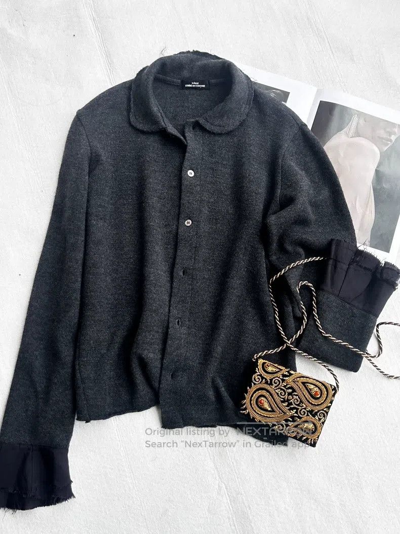 Comme des Garcons Comme Des Garcons Patched wool knit cardigan Size S / US 4 / IT 40 - 1 Thumbnail
