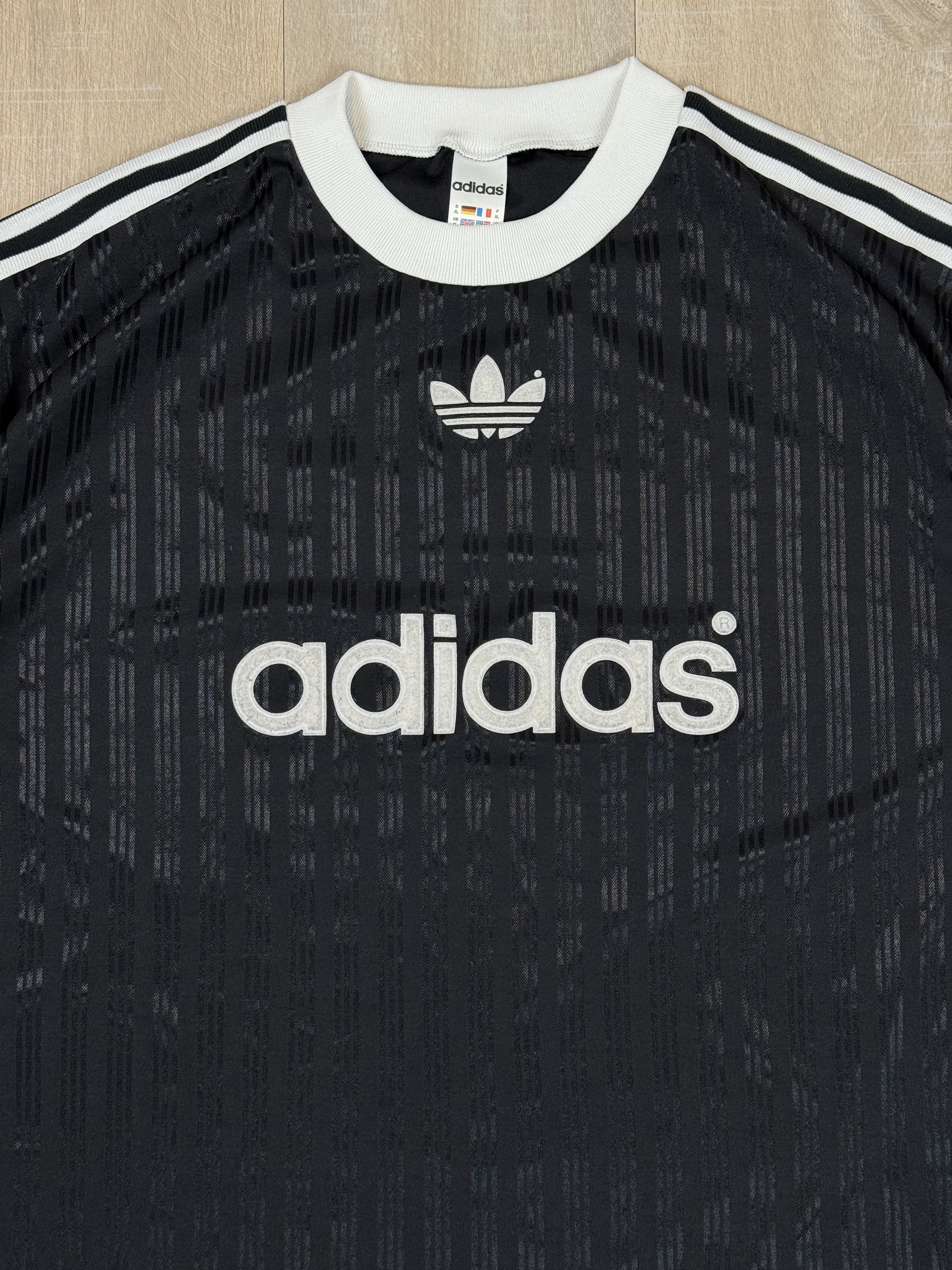 Adidas Vintage 90s Adidas Rare 3 Stripes Big Logo Soccer Jersey XL Size US XL / EU 56 / 4 - 4 Thumbnail
