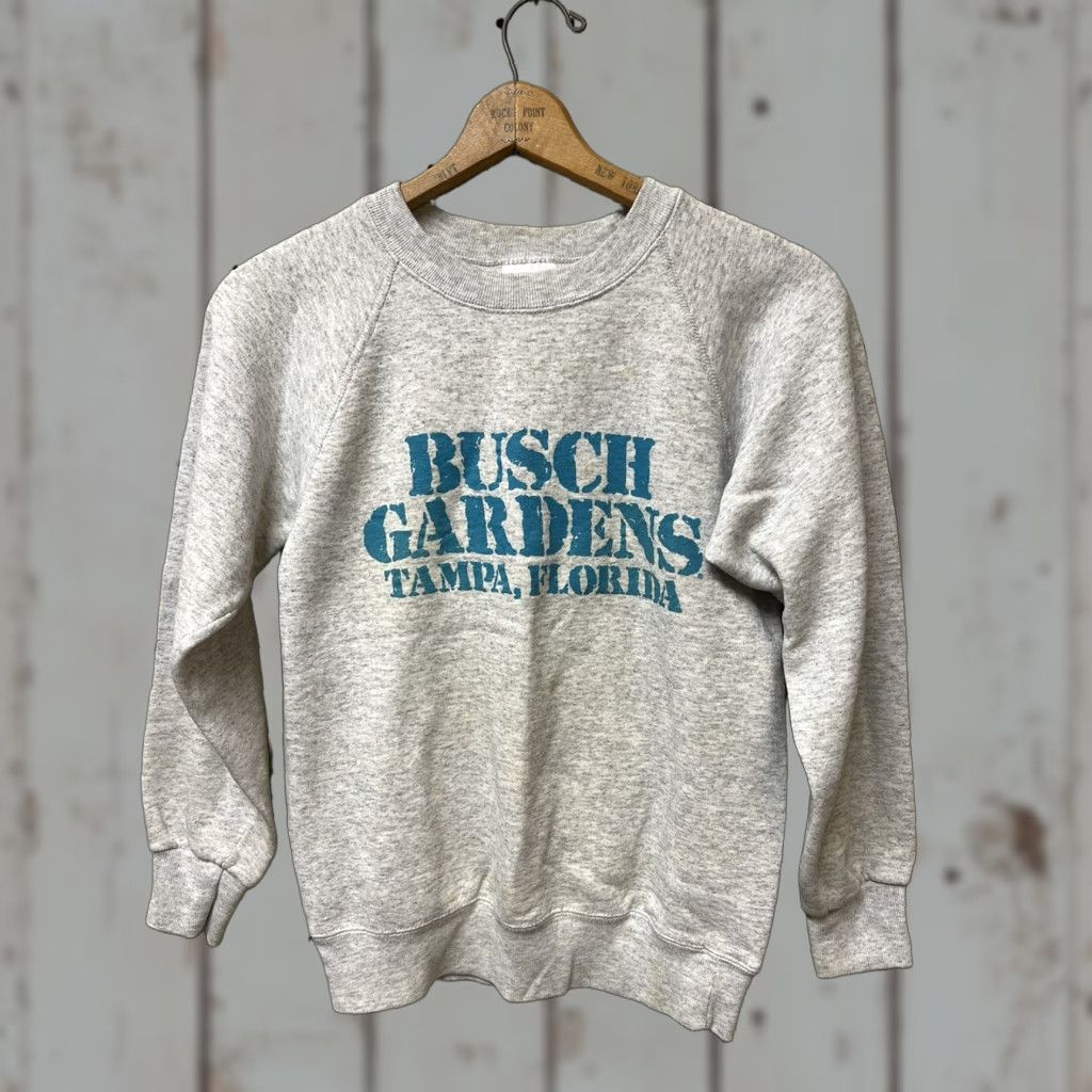 Vintage VINTAGE Busch Gardens Tampa Florida Santee Crewneck Sweatshirt M Gray Mens Regular Size M / US 6-8 / IT 42-44 - 1 Thumbnail