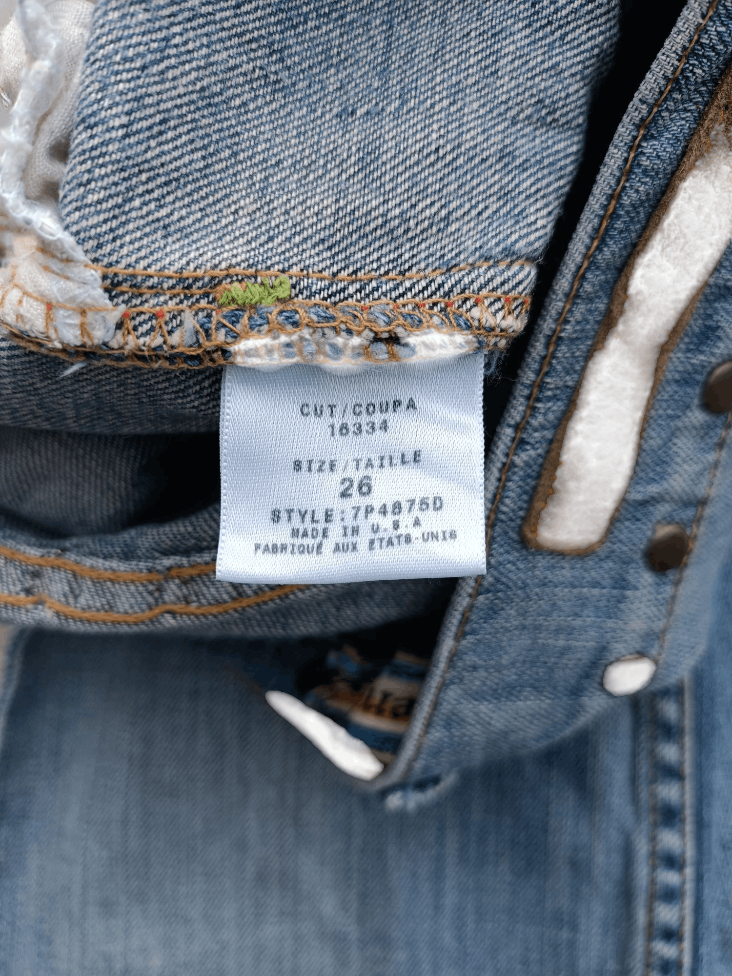 Other FLARED Allen B. Distresed Embroidered Rare Design Jeans E233 Size 26" / US 2 / IT 38 - 15 Thumbnail