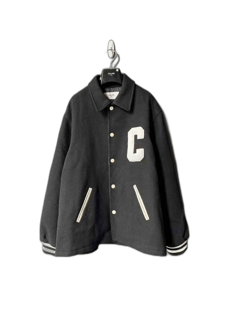 Celine Celine Wool Jacket with Letter C Size US XXL / EU 58 / 5 - 1 Thumbnail