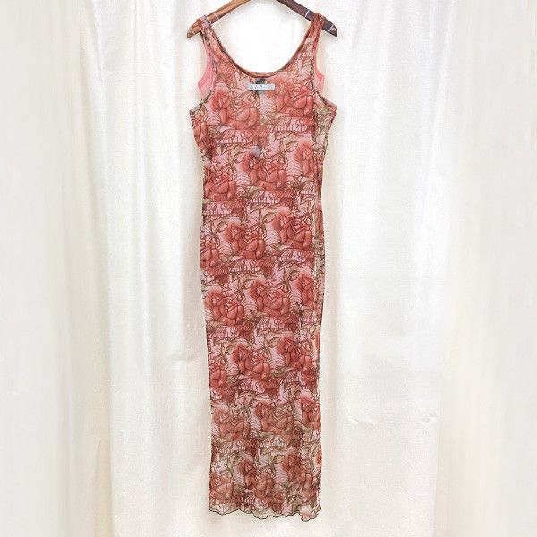 Jean Paul Gaultier JEAN PAUL GAULTIER 95S/S Archive Mesh Sleeveless Long Dress Size L / US 10 / IT 46 - 3 Thumbnail