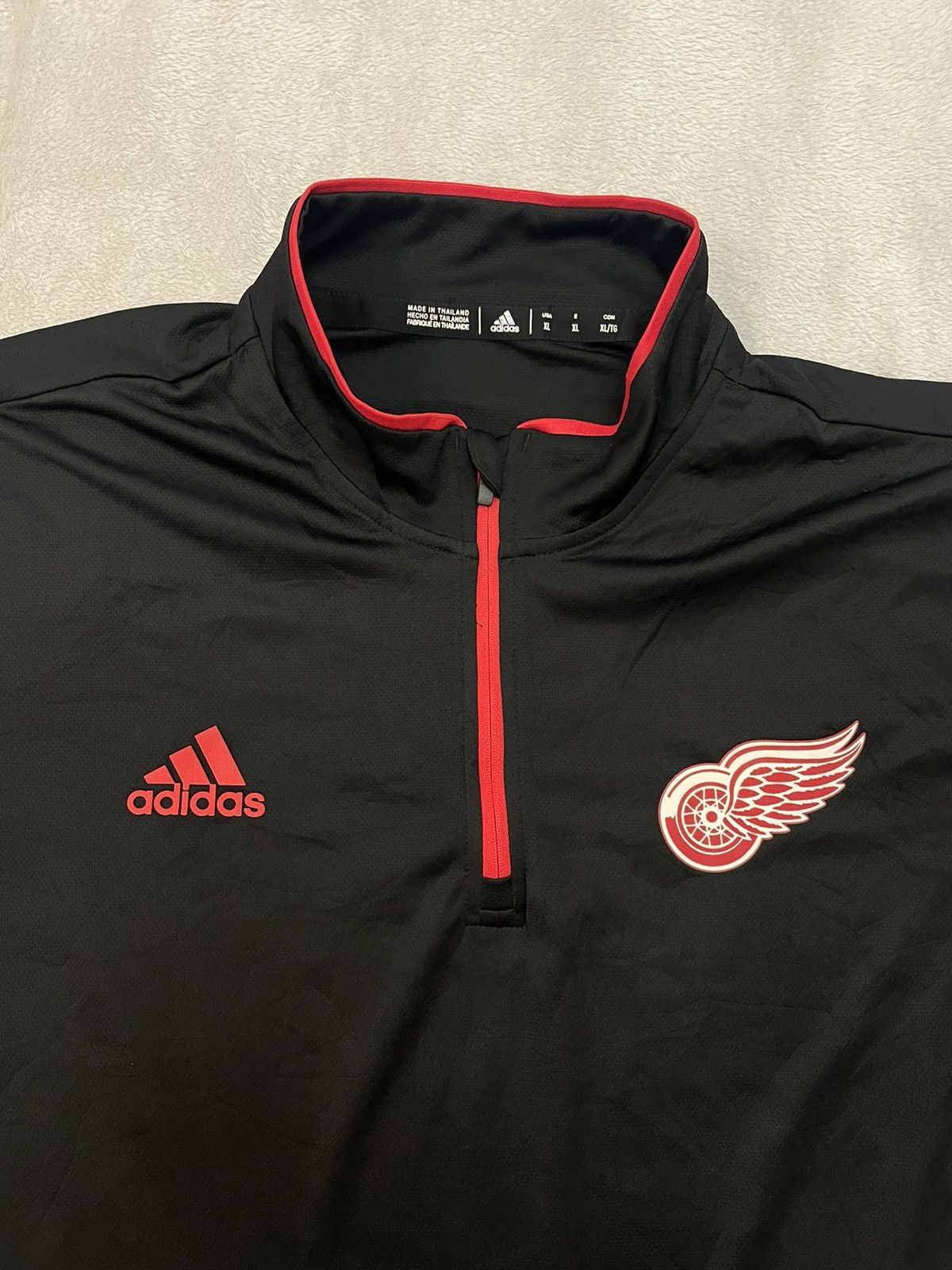 Adidas × NHL × Vintage Adidas NHL Mens Detroit Red Wings Hockey Collared Size US XL / EU 56 / 4 - 1 Thumbnail