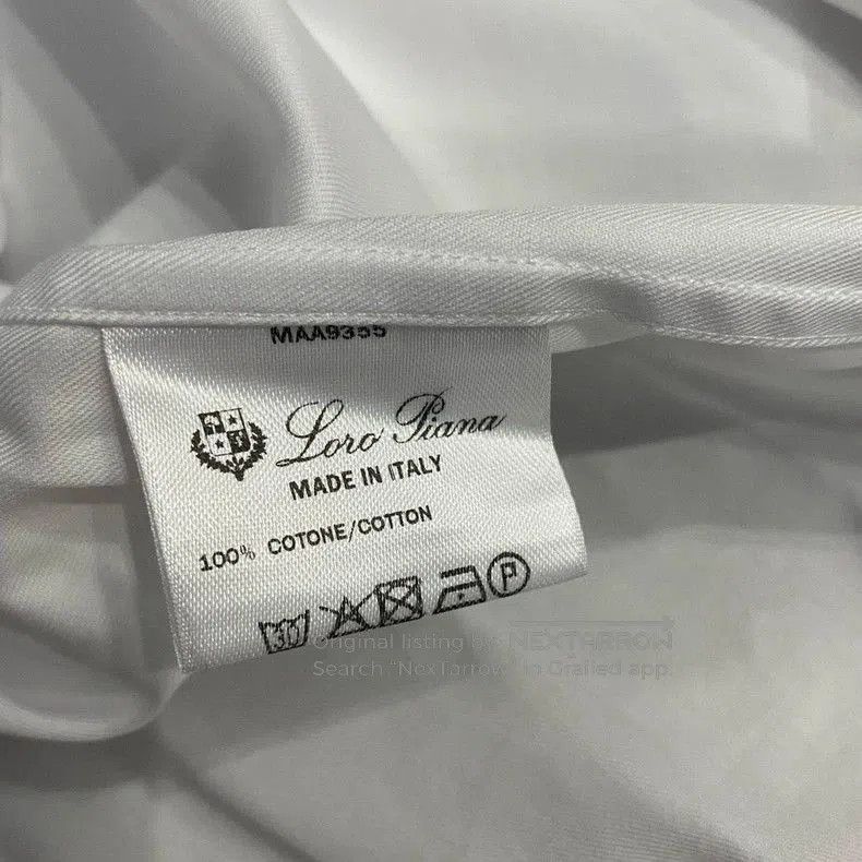 Loro Piana Loro Piana Men's Classic White Shirt. Size US M / EU 48-50 / 2 - 7 Thumbnail