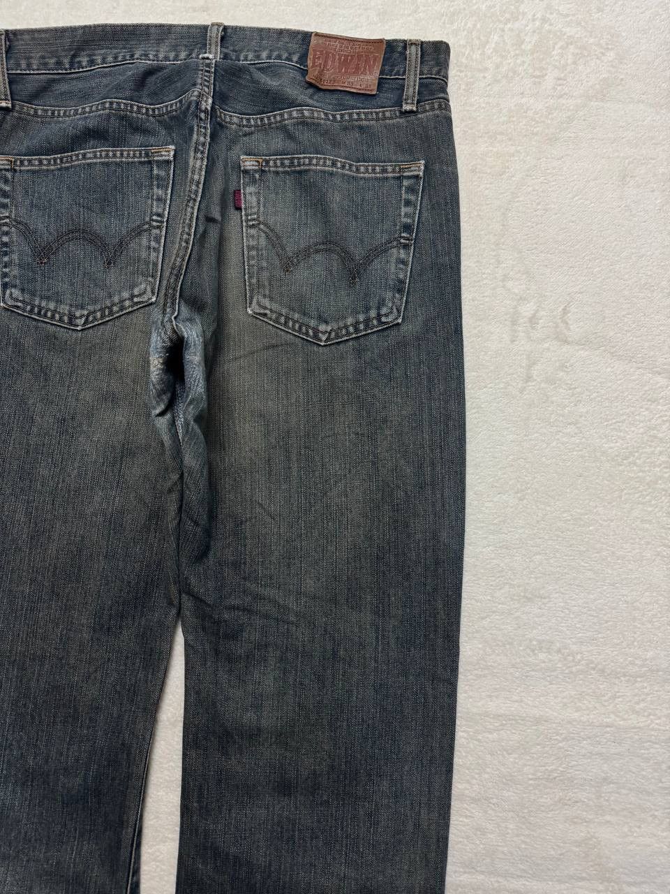 Edwin SICK Vintage Edwin Rusty Mudwash Distress Regular Dark Jean Size US 32 / EU 48 - 17 Thumbnail