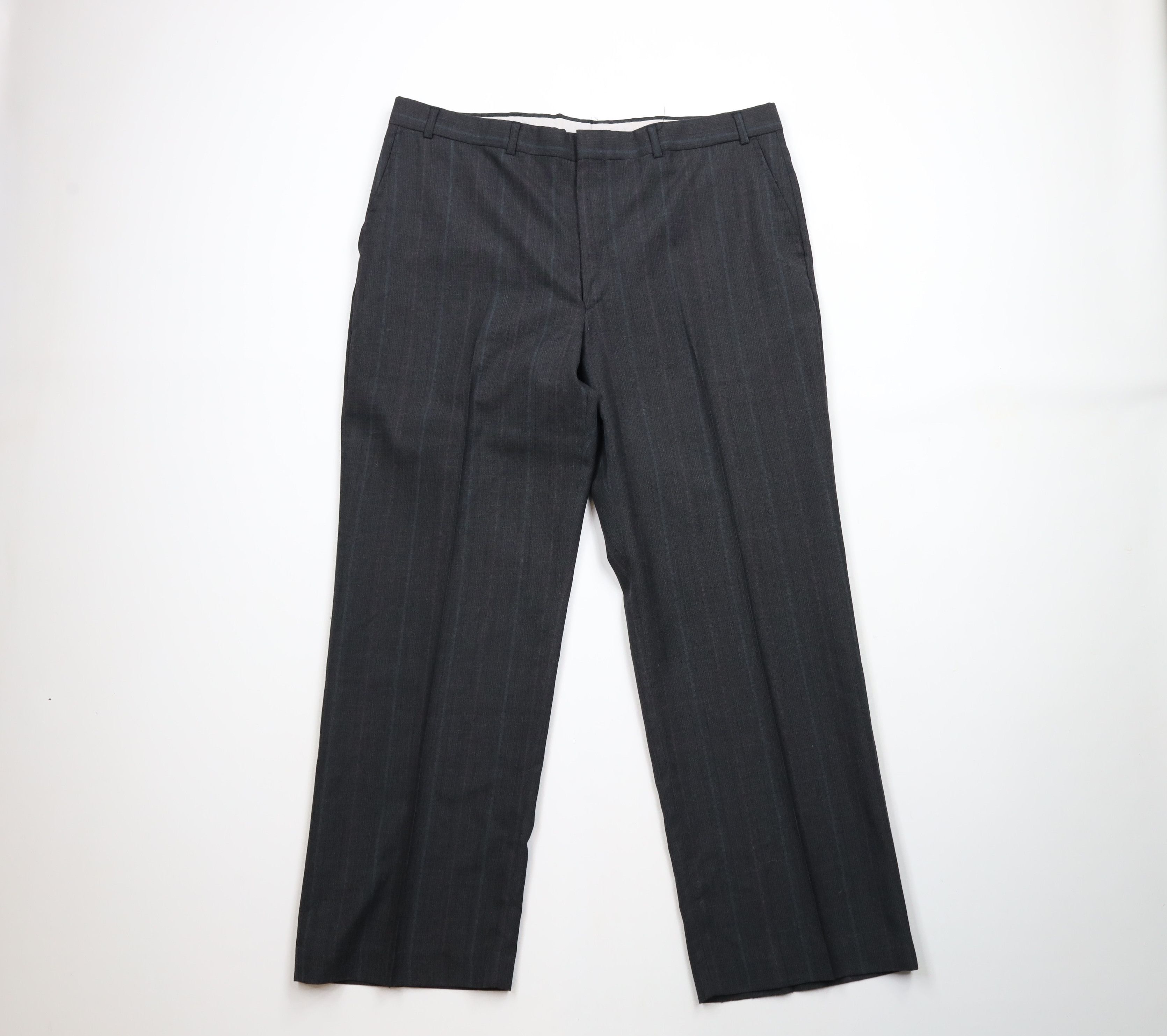Vintage Vintage 90s Streetwear Striped Wide Leg Chino Pants USA Size US 38 / EU 54 - 1 Thumbnail