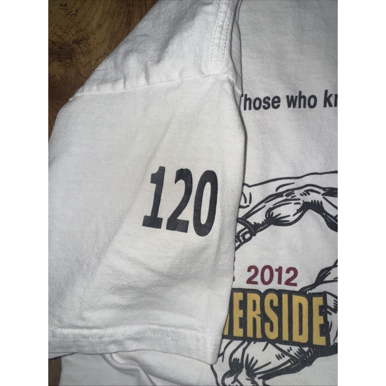Gildan Vintage 2012 Wrestling Championships T-Shirt White L 21x28 Size US L / EU 52-54 / 3 - 4 Thumbnail