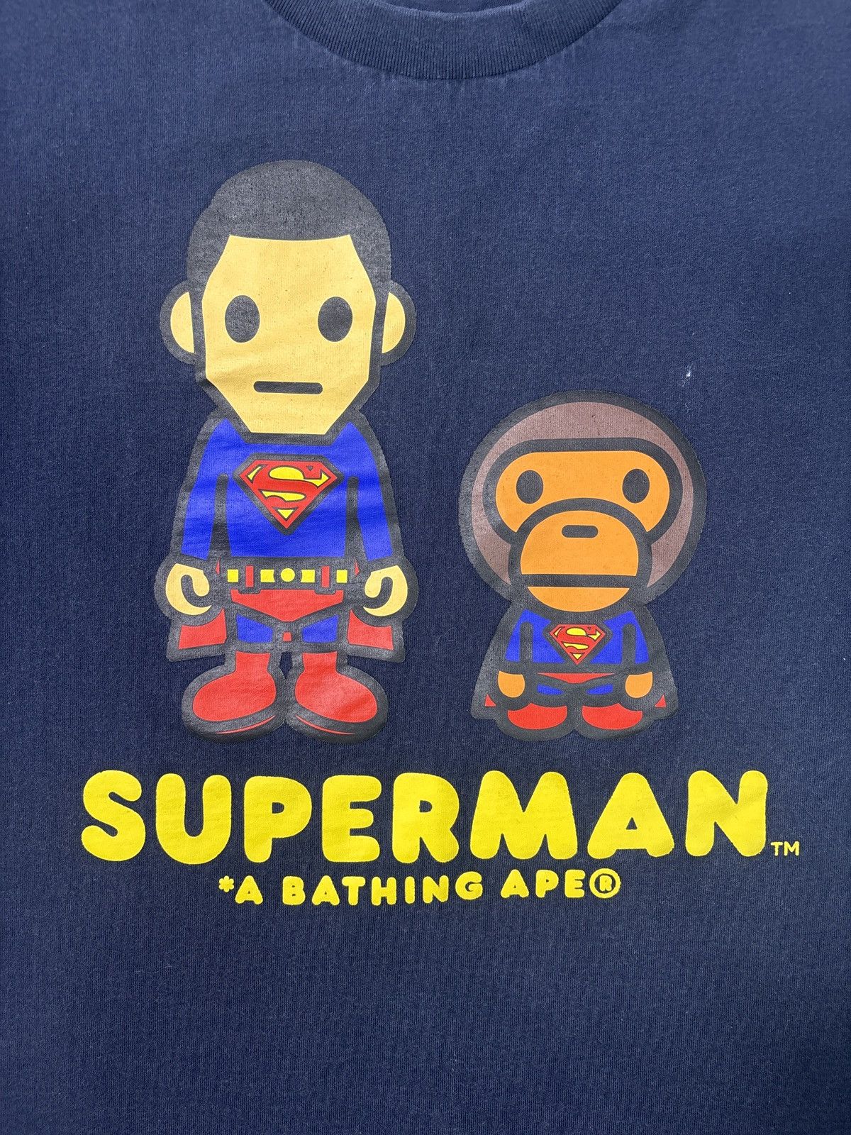 Bape × DC Comics BAPE SUPERMAN T SHIRT Size US M / EU 48-50 / 2 - 2 Thumbnail