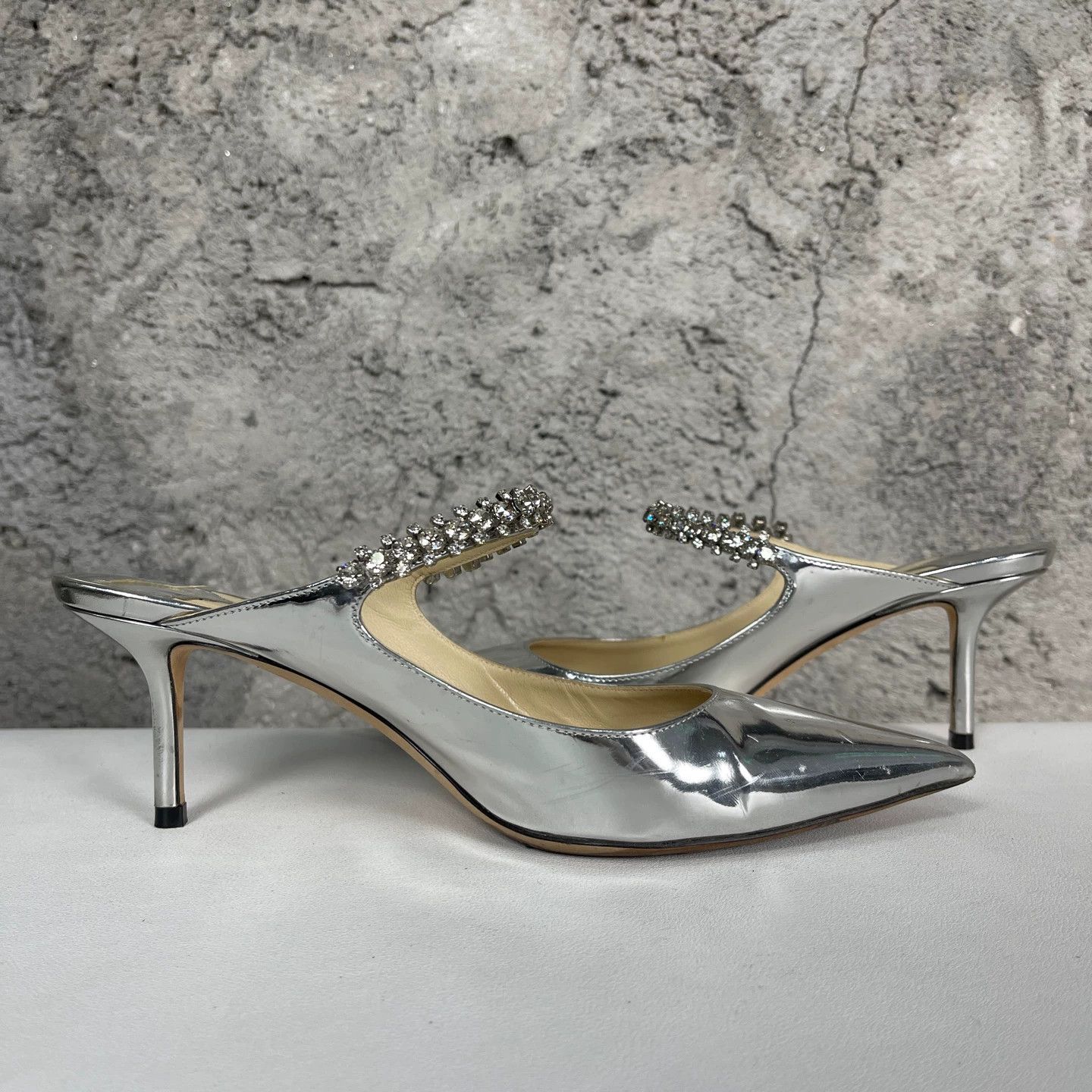Jimmy Choo Jimmy Choo Women's Heeled Crystal Sandals 37 95New Size US 6.5 / IT 36.5 - 5 Thumbnail