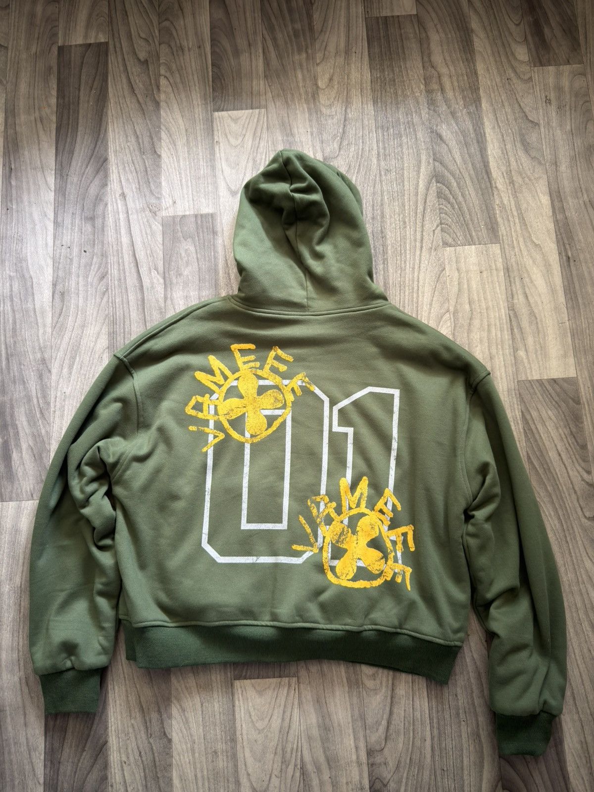 Plus One Clothing Vxmeee X Plus One Green Reversible Hoodie Size US M / EU 48-50 / 2 - 4 Thumbnail