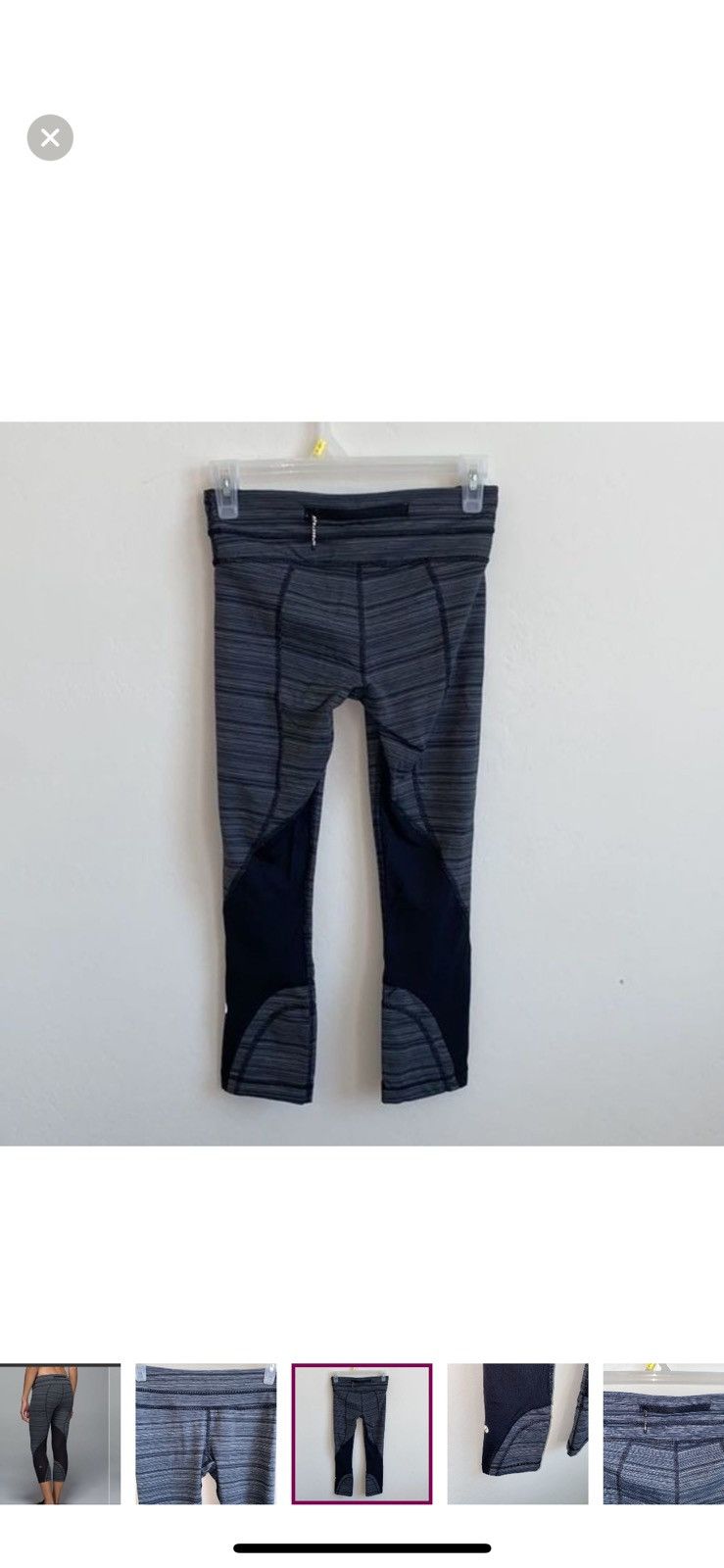 Lululemon Lululemon run inspire crop II Leggings with mesh size 4 Size 27" / US 4 / IT 40 - 4 Thumbnail