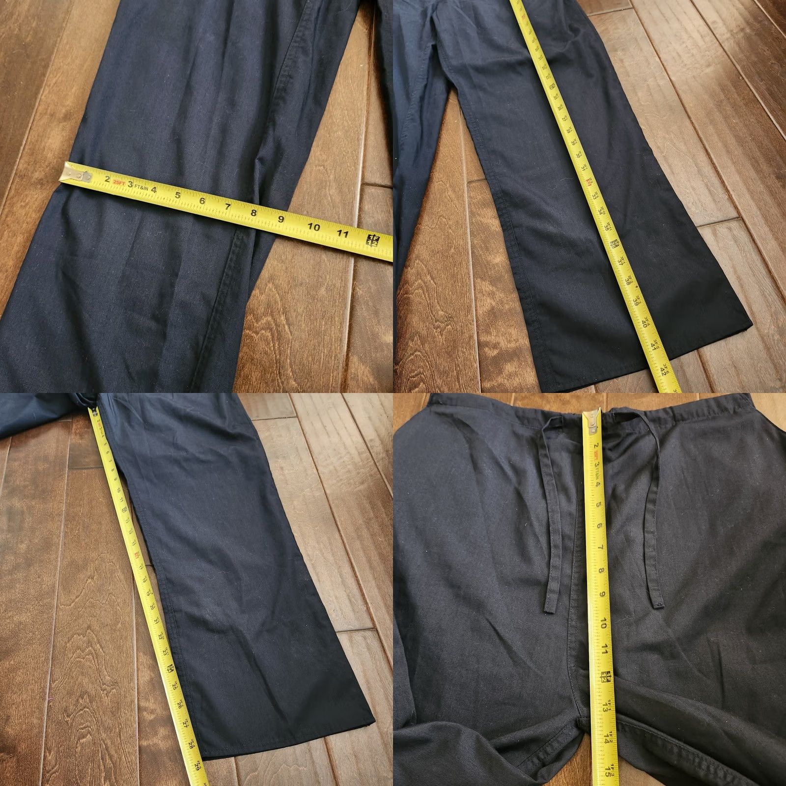 Vintage Natural Uniforms Navy Blue Medical Scrub Work Pants L Unisex Cotton Blend Solid Comfort Size US 33 - 8 Thumbnail