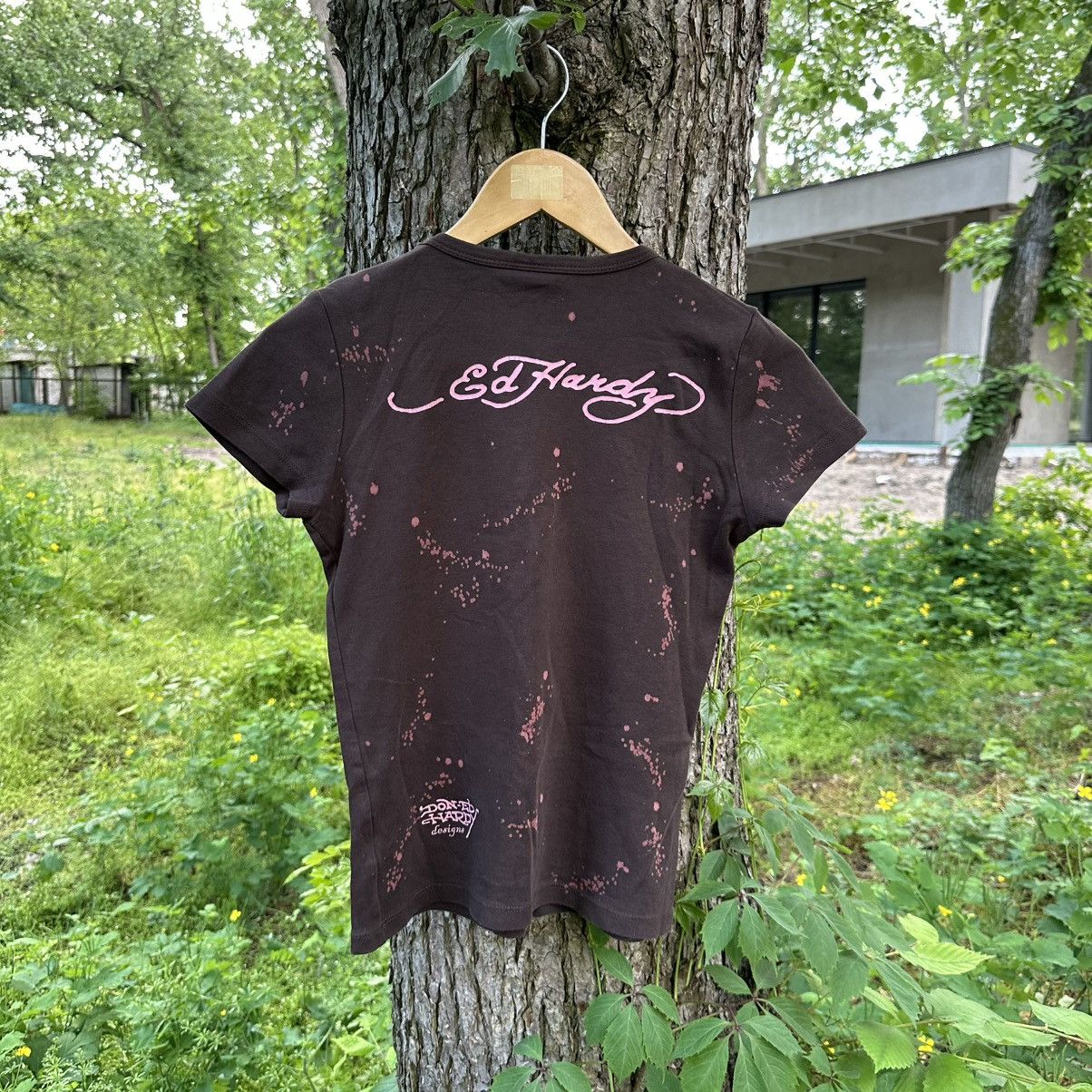 Ed Hardy Vintage Rare Y2K Ed Hardy by Christian Audiger T Shirt Size L / US 10 / IT 46 - 13 Thumbnail