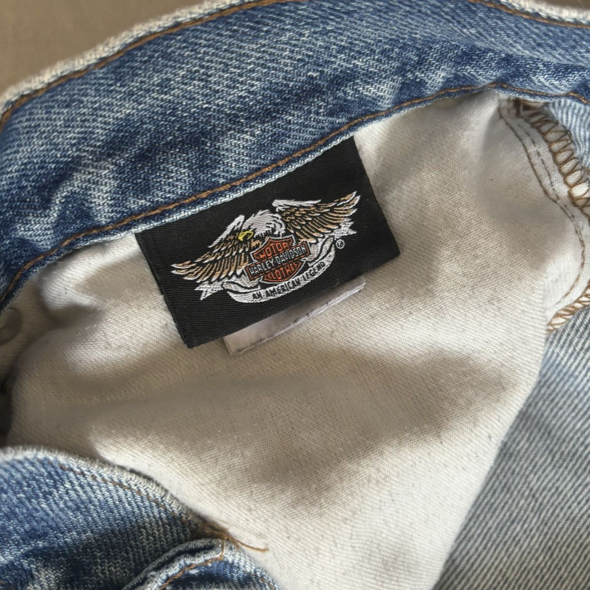 Harley Davidson × Vintage Vintage Y2K Harley Davidson Denim Jeans 34/36 Size US 34 / EU 50 - 6 Thumbnail