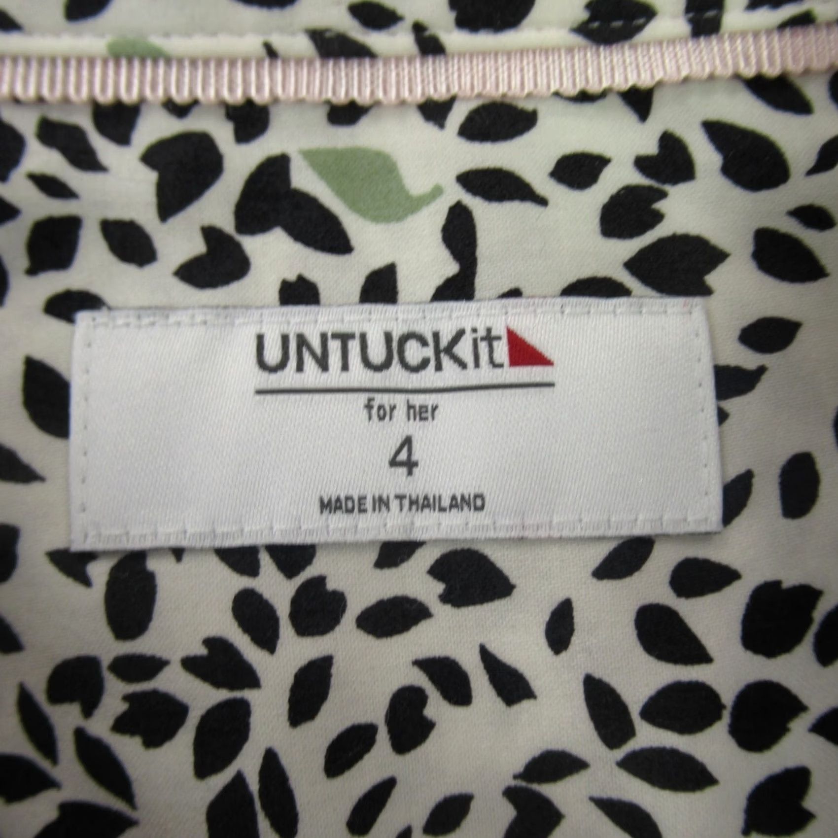 UNTUCKit Untuckit Dress Womens 4 Long Sleeve Button Front Lightweight Floral Shirt Dress Womens Mint Multicolor Casual Knit Cotton Blend Fall Size S / US 4 / IT 40 - 4 Thumbnail