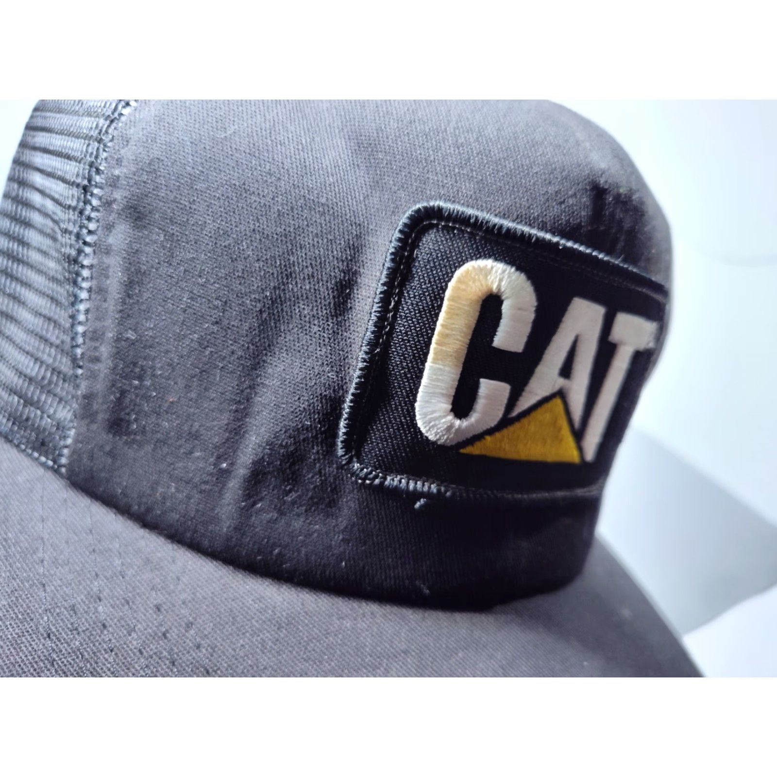 Vintage VINTAGE Tonkin Trucker Hat Adjustable Black Snapback 80s Cat USA Michigan Mens Size ONE SIZE - 3 Thumbnail