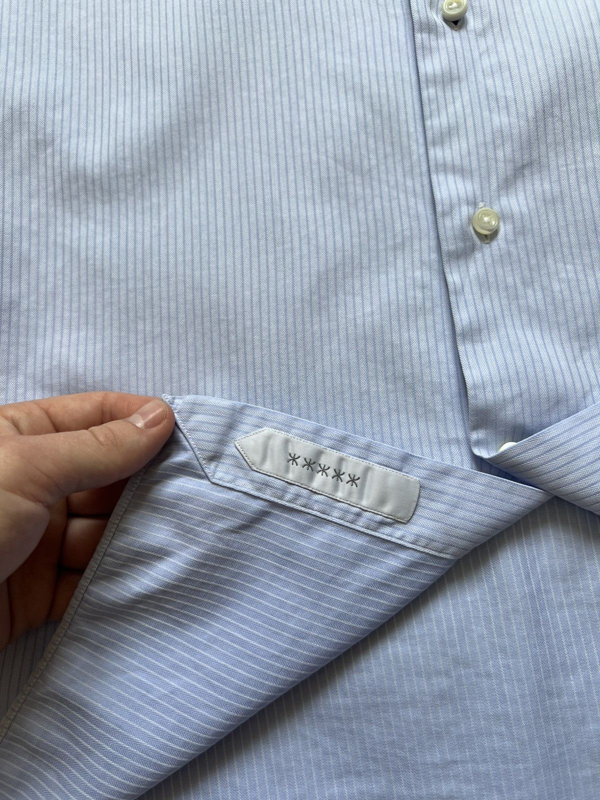 Ermenegildo Zegna Ermenegildo Zegna Classic Cotton Shirt Button Up Slim Fit Size US L / EU 52-54 / 3 - 10 Thumbnail