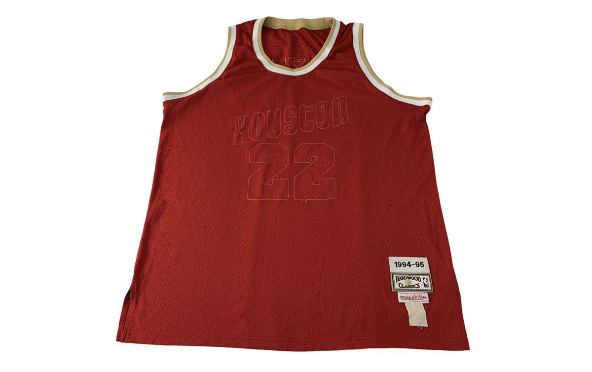 NBA NBA Hardwood Classic Mitchell Ness Houston No #22 Tank Top Size US XL / EU 56 / 4 - 1 Thumbnail