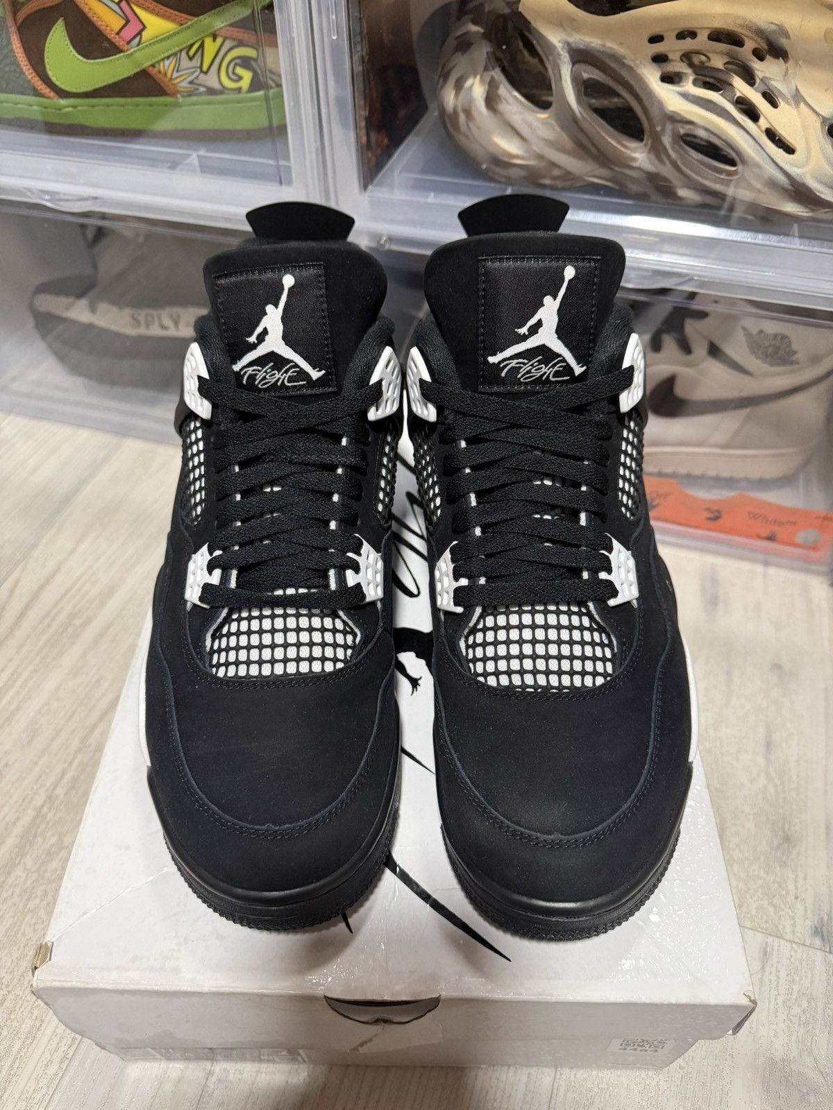 Jordan Brand Air Jordan 4 Retro White Thunder Size US 11 / EU 44 - 4 Thumbnail