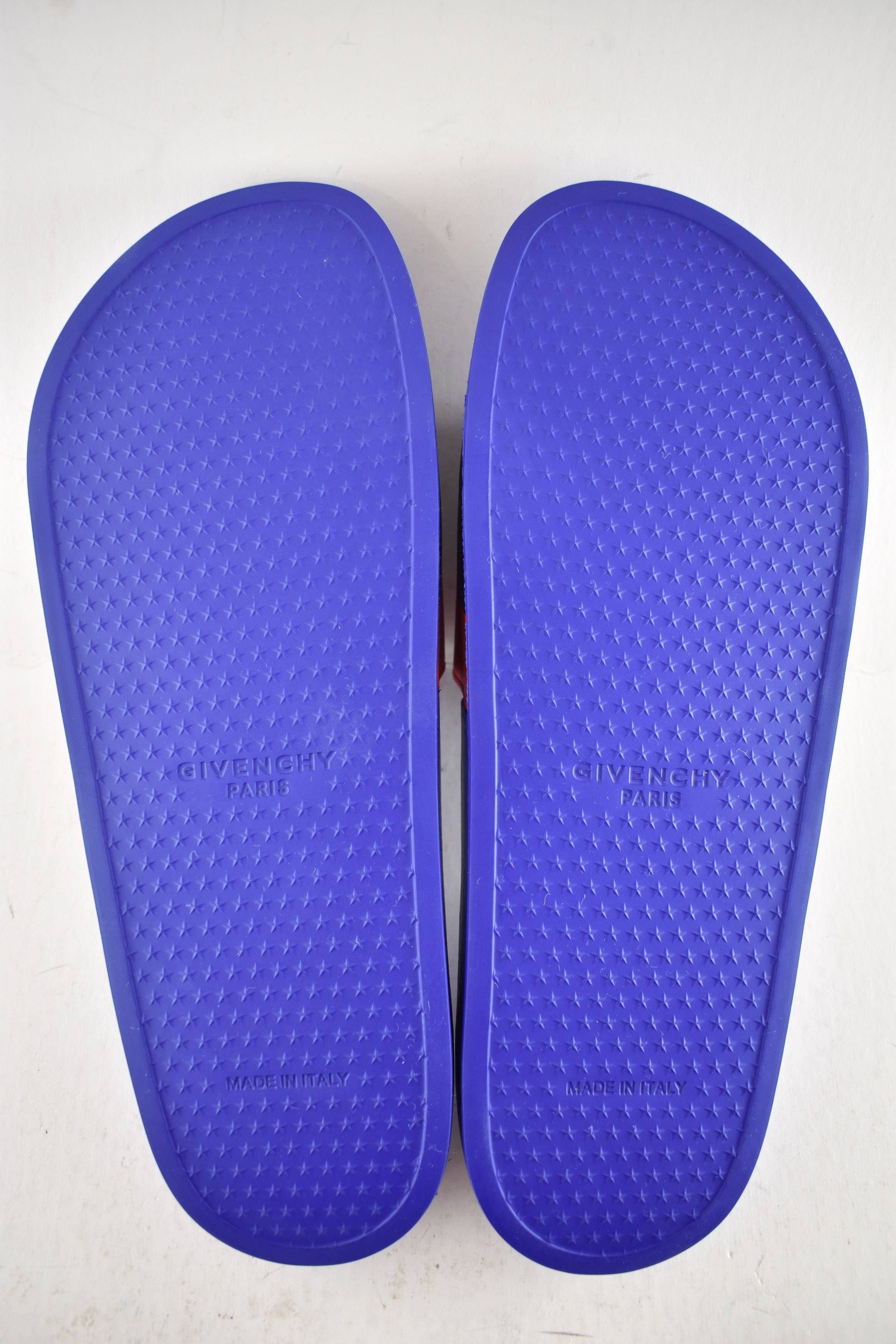 Givenchy Paris Red White Logo Rubber Pool Slide Sandal FlipFlop 44 11 Size US 11 / EU 44 - 11 Thumbnail