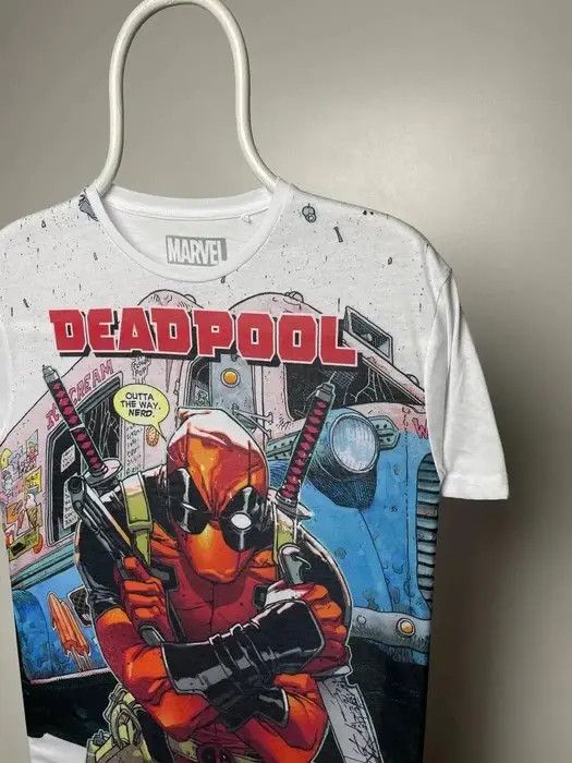 DC Comics Deadpool T-shirt anima tee movie size M white vintage Size US M / EU 48-50 / 2 - 2 Thumbnail