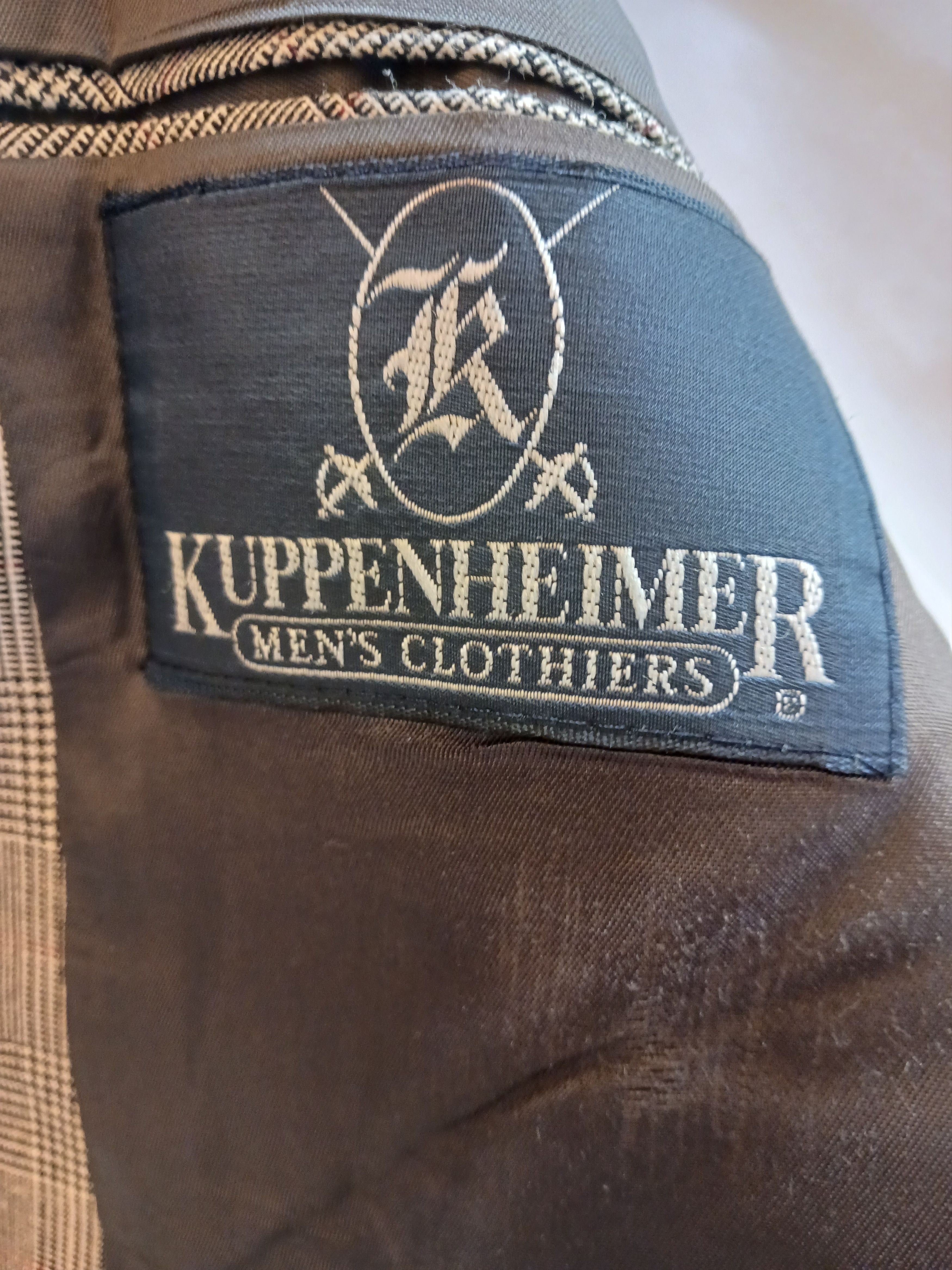 Vintage Vintage 70's Kuppenheimer Glen Plaid Wool Blazer Size 40R - 4 Thumbnail