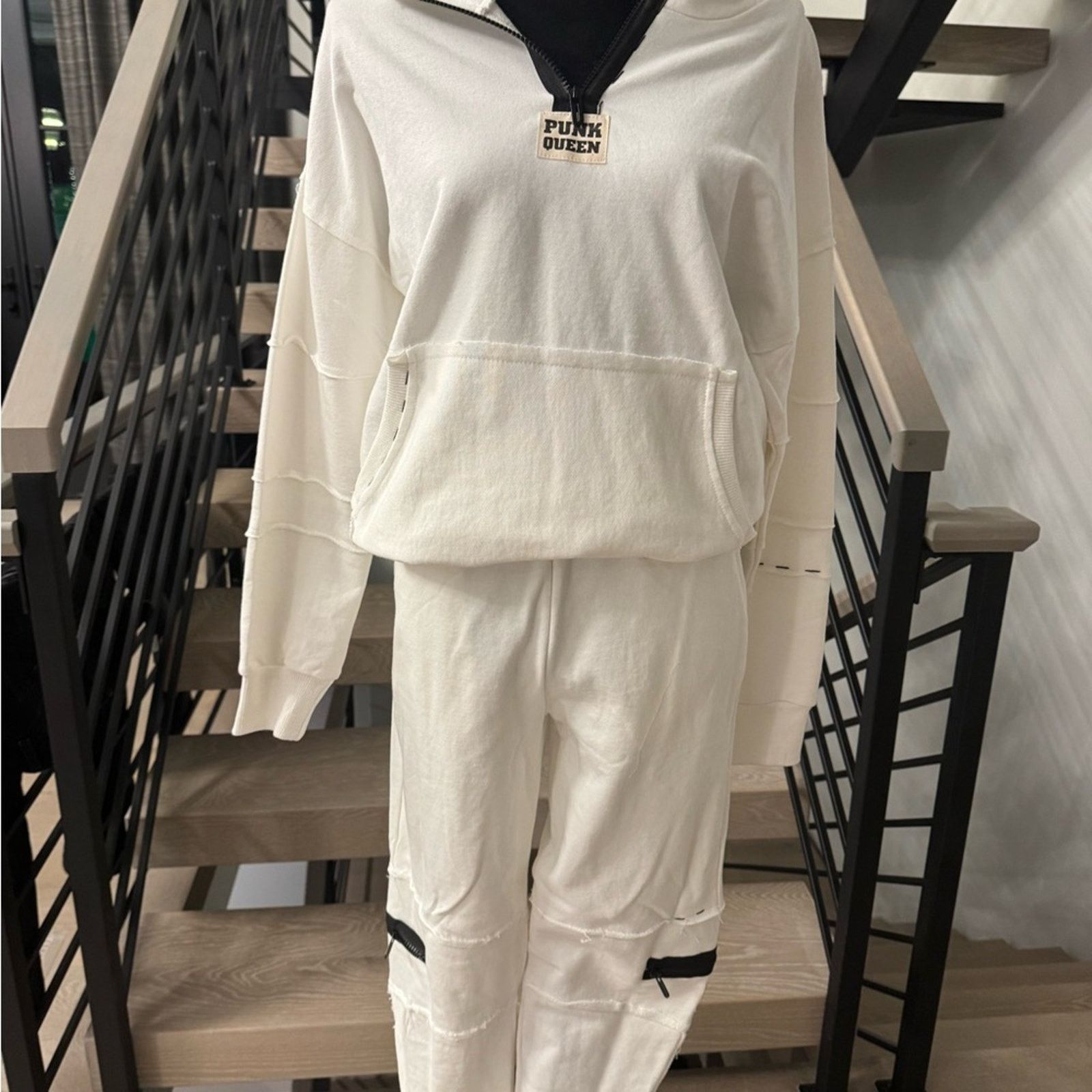 Other New Y2K Punk Queen women's White Tracksuit size S Size 26" / US 2 / IT 38 - 5 Thumbnail