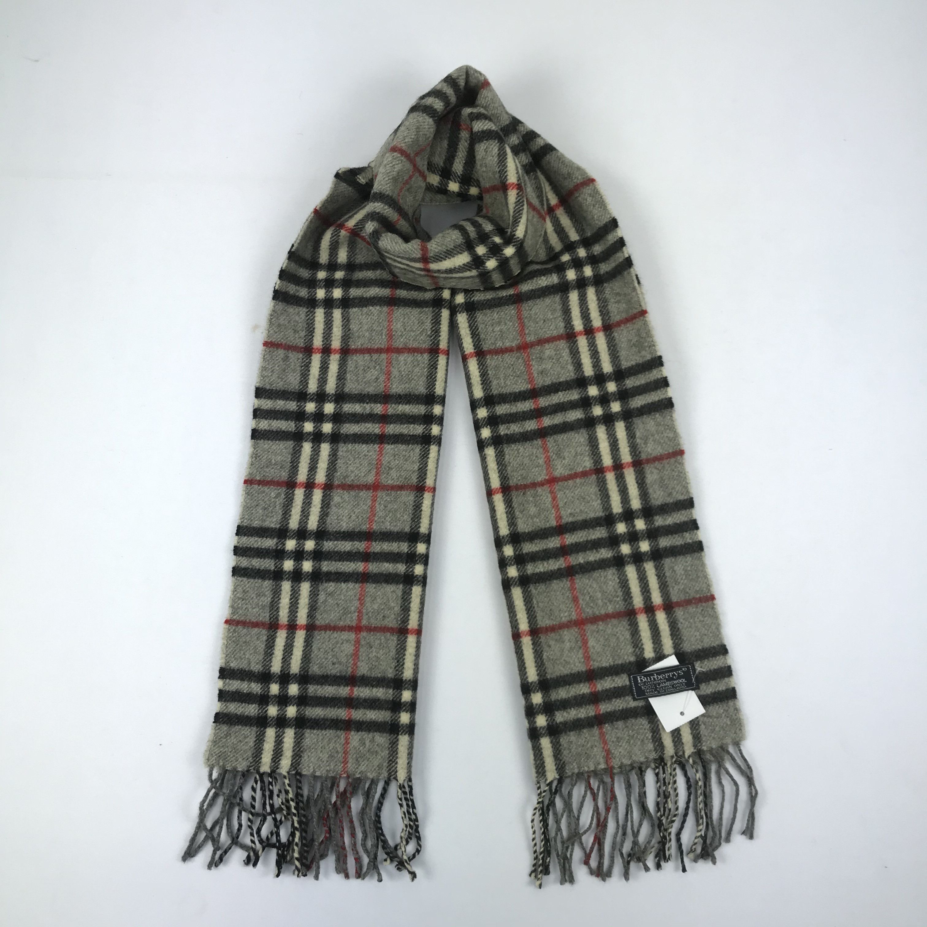 Burberry Vintage Wool Scarf Winter Scarves 56789 Size ONE SIZE - 1 Thumbnail