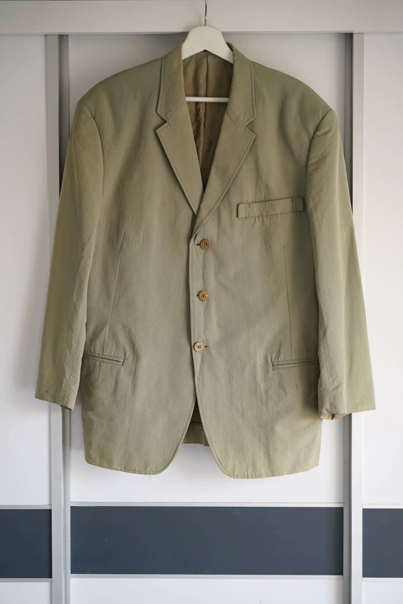 Yohji Yamamoto Yohji Yamamoto size m 80s Extended Bag Khaki Suit 2501-Next Size 36R - 1 Thumbnail