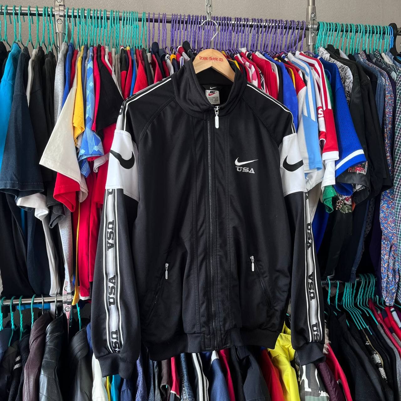 Nike Vintage 90s Nike USA Track Jacket Activewear Sportswear Size US M / EU 48-50 / 2 - 5 Thumbnail