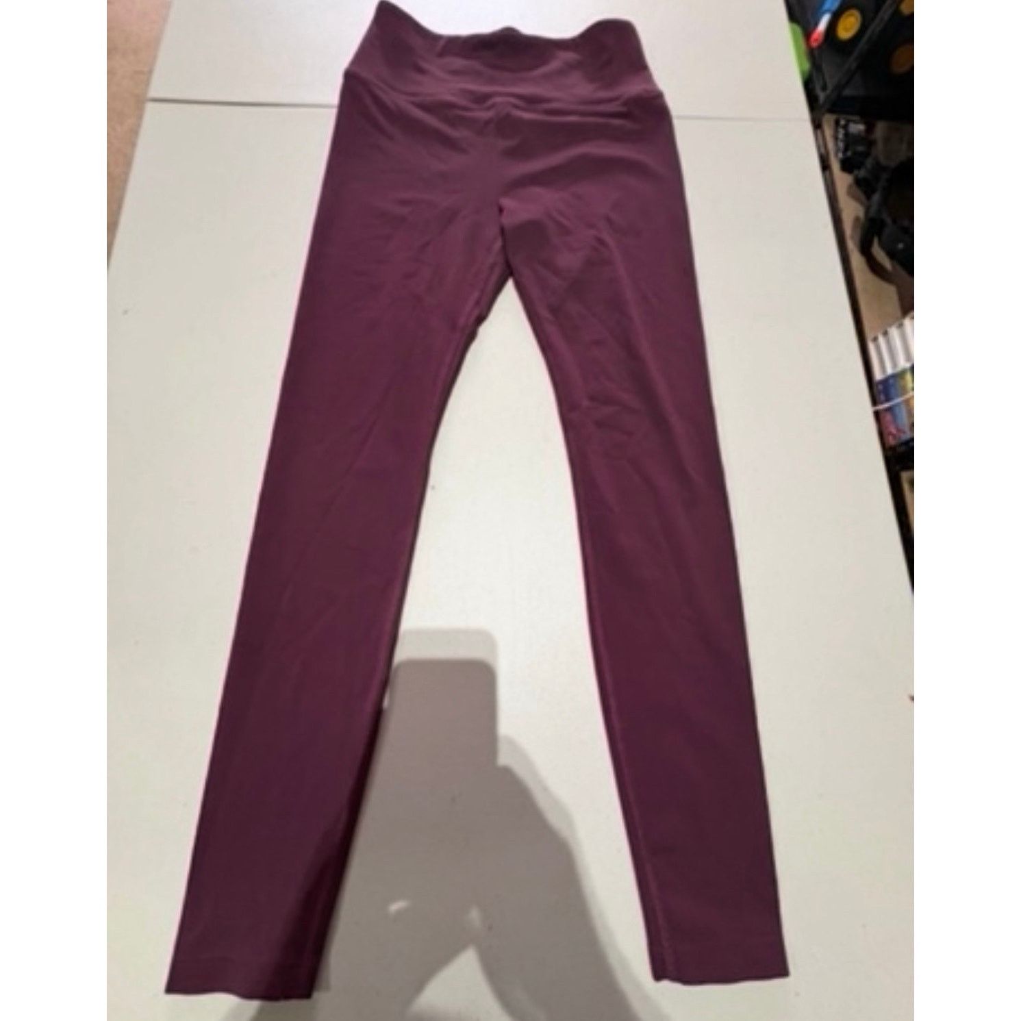 Lou & Grey Lou & Grey Women’s Burgundy Leggings Size Small High Rise Size 27" / US 4 / IT 40 - 3 Thumbnail