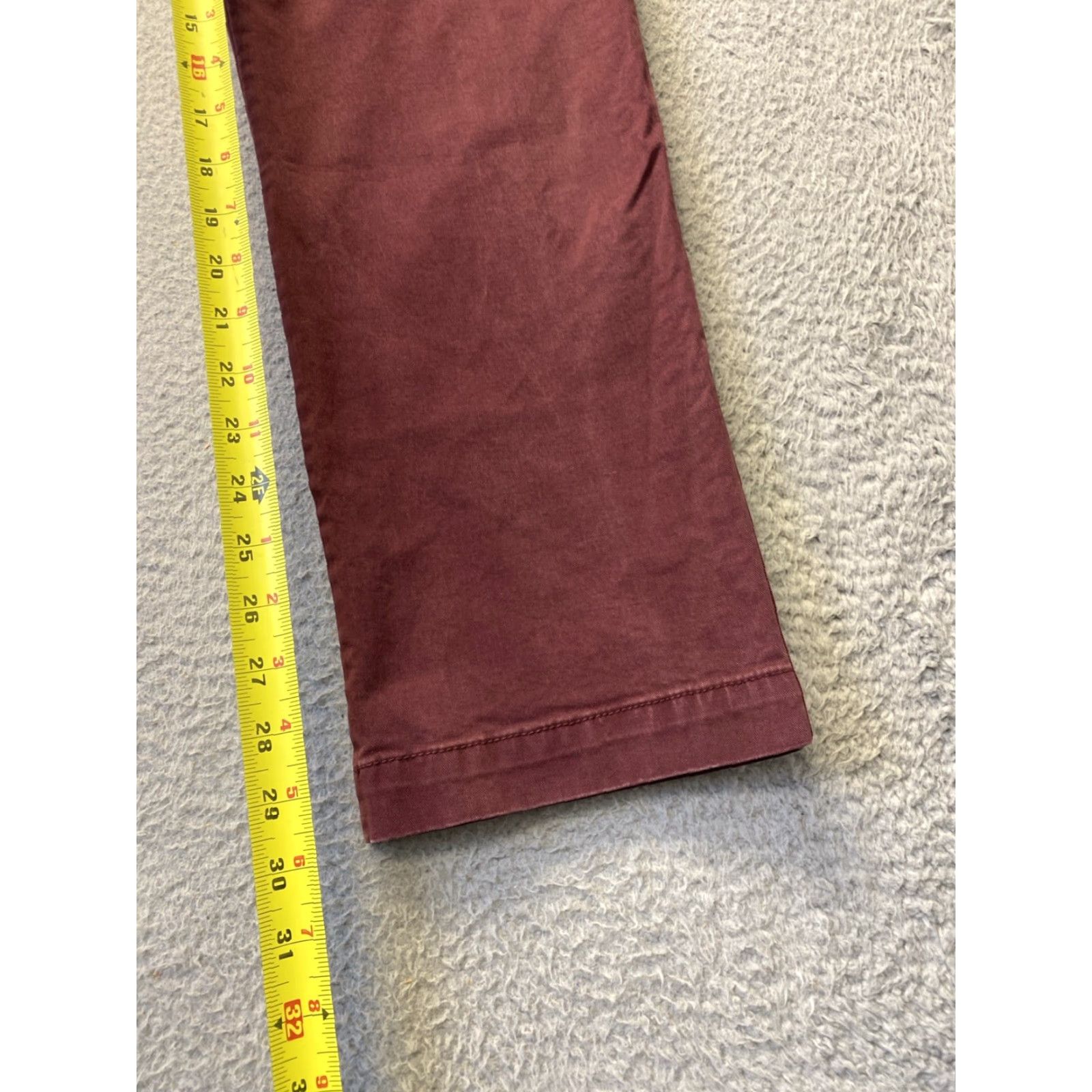 Gap Gap Mens Chino Pants Slim Fit 31X30 Red Twill Stretch /0246 Size US 31 - 5 Thumbnail
