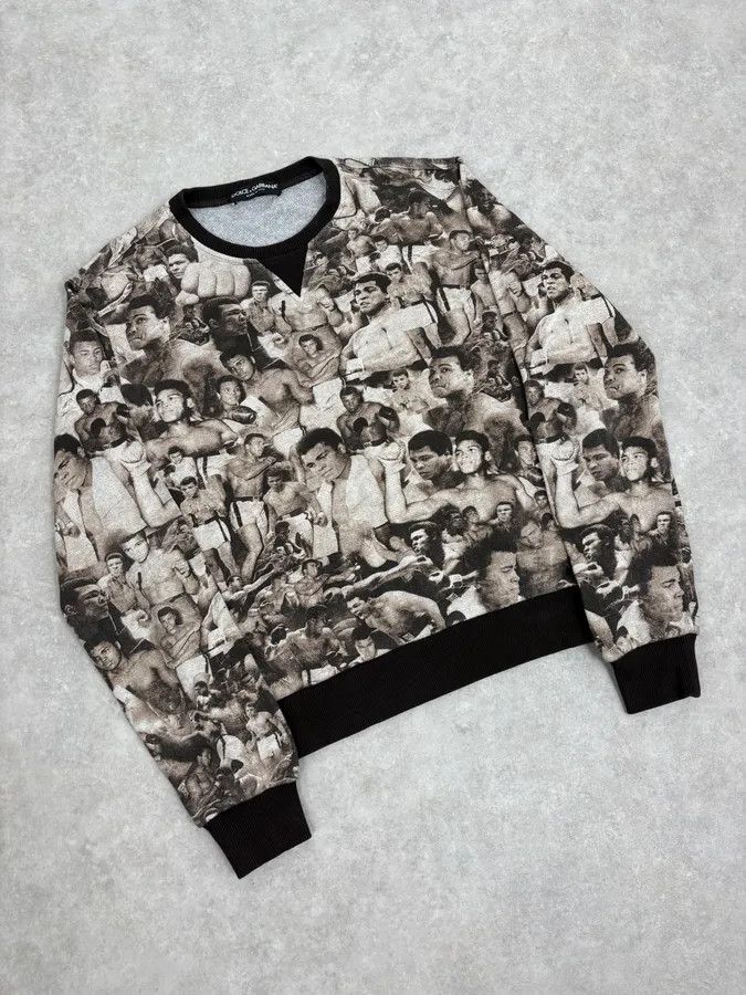 Dolce & Gabbana Dolce & Gabbana Mohamed Ali Boxing Grey Sweater Size US M / EU 48-50 / 2 - 4 Thumbnail