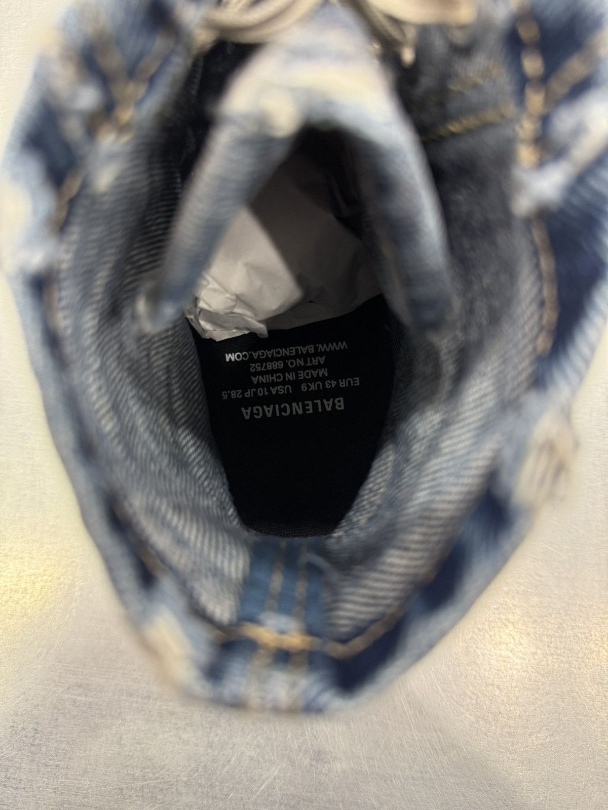 Balenciaga Balenciaga Paris High Destroyed Denim Size US 8 / EU 41 - 5 Thumbnail