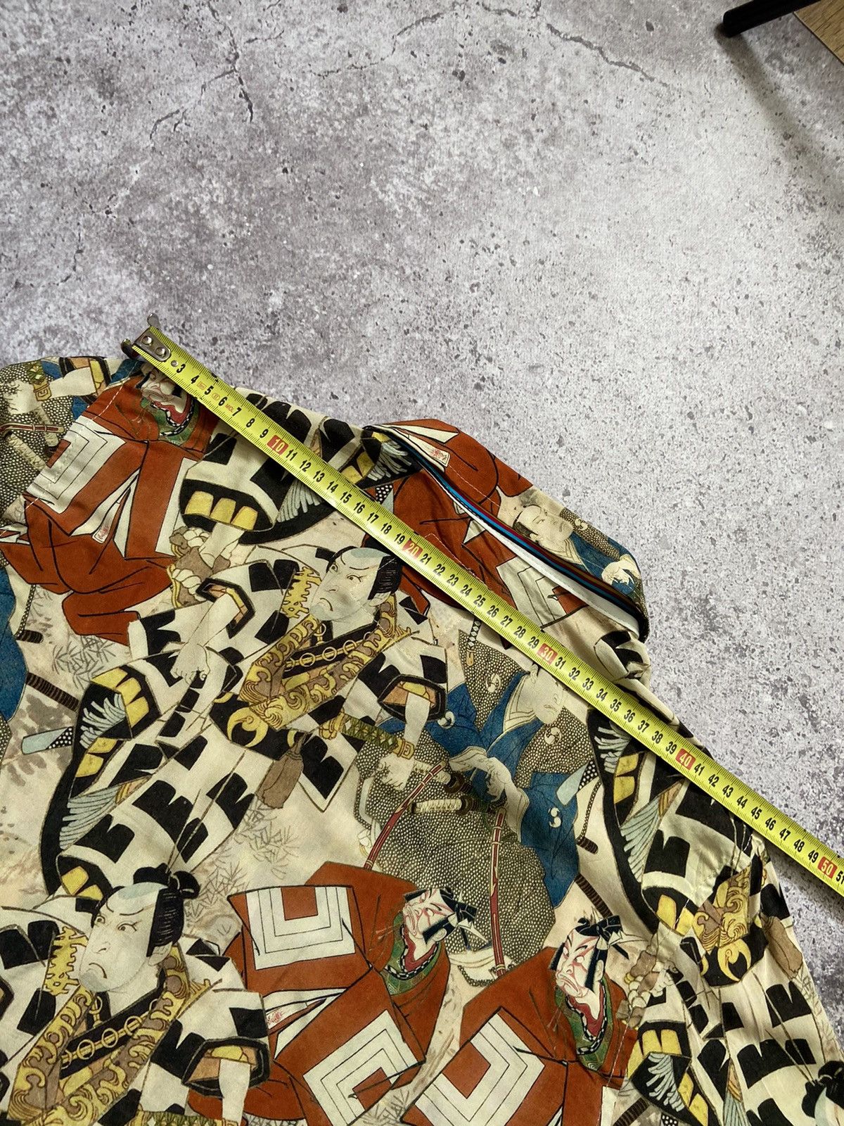 Percival Percival Samurai Japanese Print Hawaiian Viscose Shirt Size US L / EU 52-54 / 3 - 7 Thumbnail