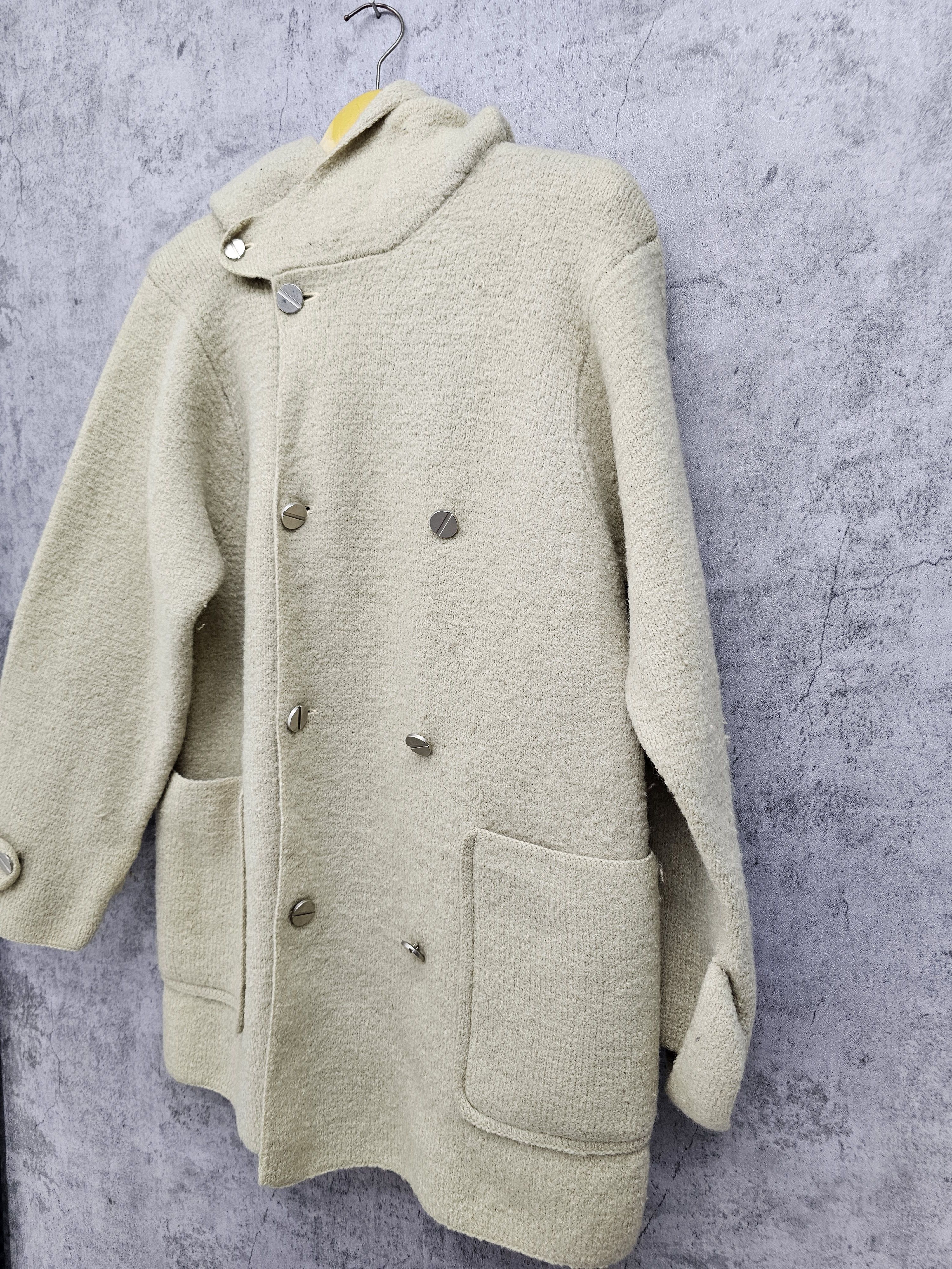 Japanese Brand Y's For Living Yohji Yamamoto Knit Wool Coat Jacket J0080 Size US M / EU 48-50 / 2 - 14 Thumbnail