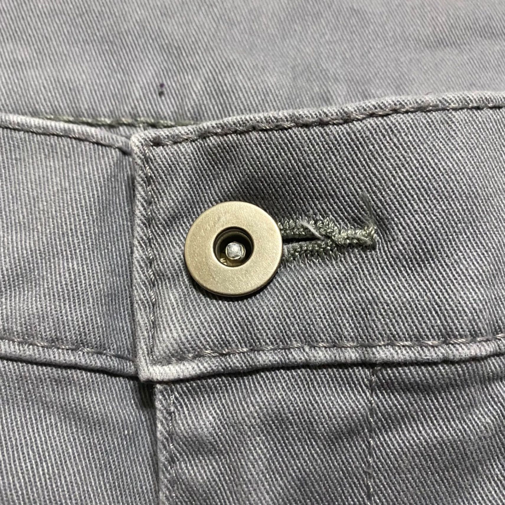 Vintage Kennedy Chino Pants Mens Slim Low Rise Gray 32 28 Inseam Cotton Straight/Flat Front Pockets/Slash Pocket Tapered Casual Workwear Spring Summer Fall Size US 32 / EU 48 - 3 Thumbnail