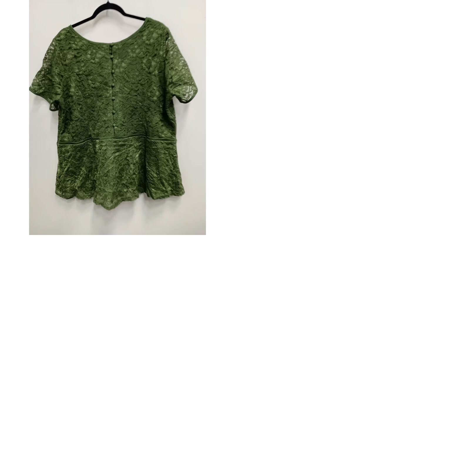 Vintage Jessica London Top Size 22 Green Lace Peplum Romantic Garden Fairy Womens Size 3XL / US 20-22 - 9 Thumbnail