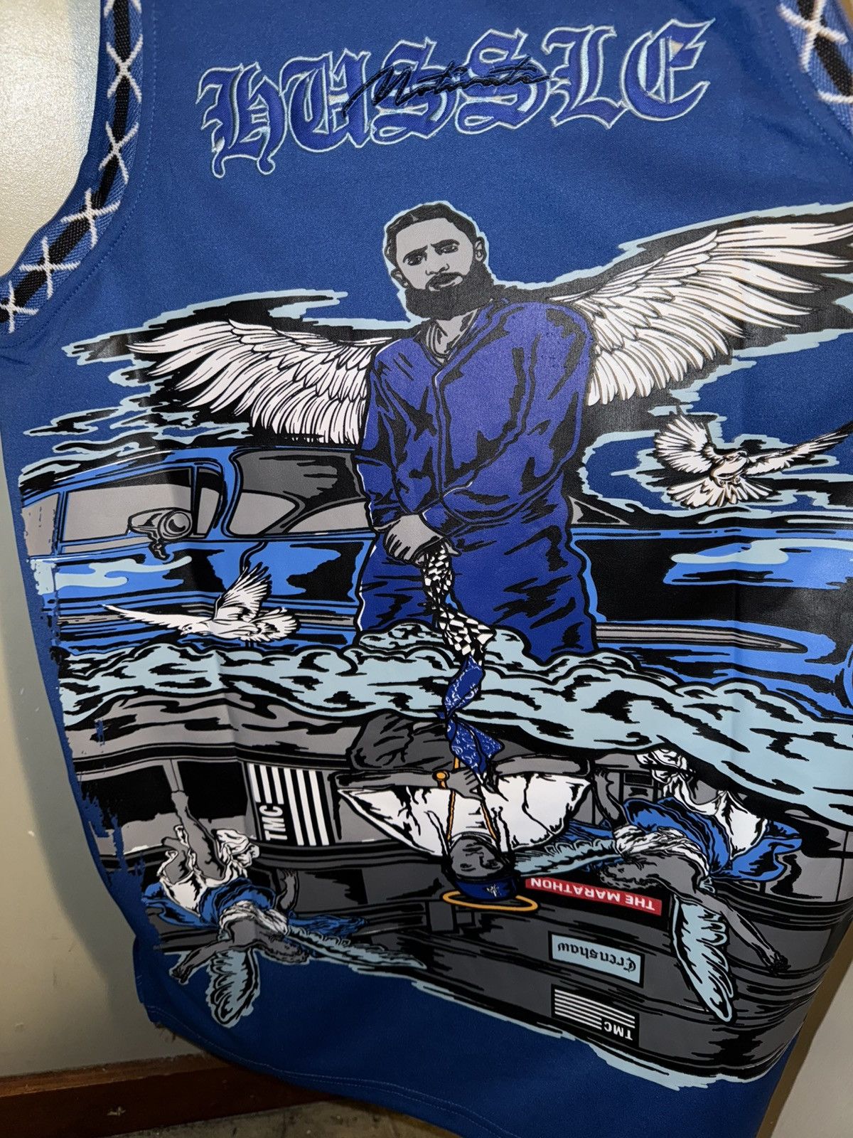 Rap Tees Brand X NIPSEY HUSSLE tribute jersey, New Old Stock! Large Size US L / EU 52-54 / 3 - 5 Thumbnail