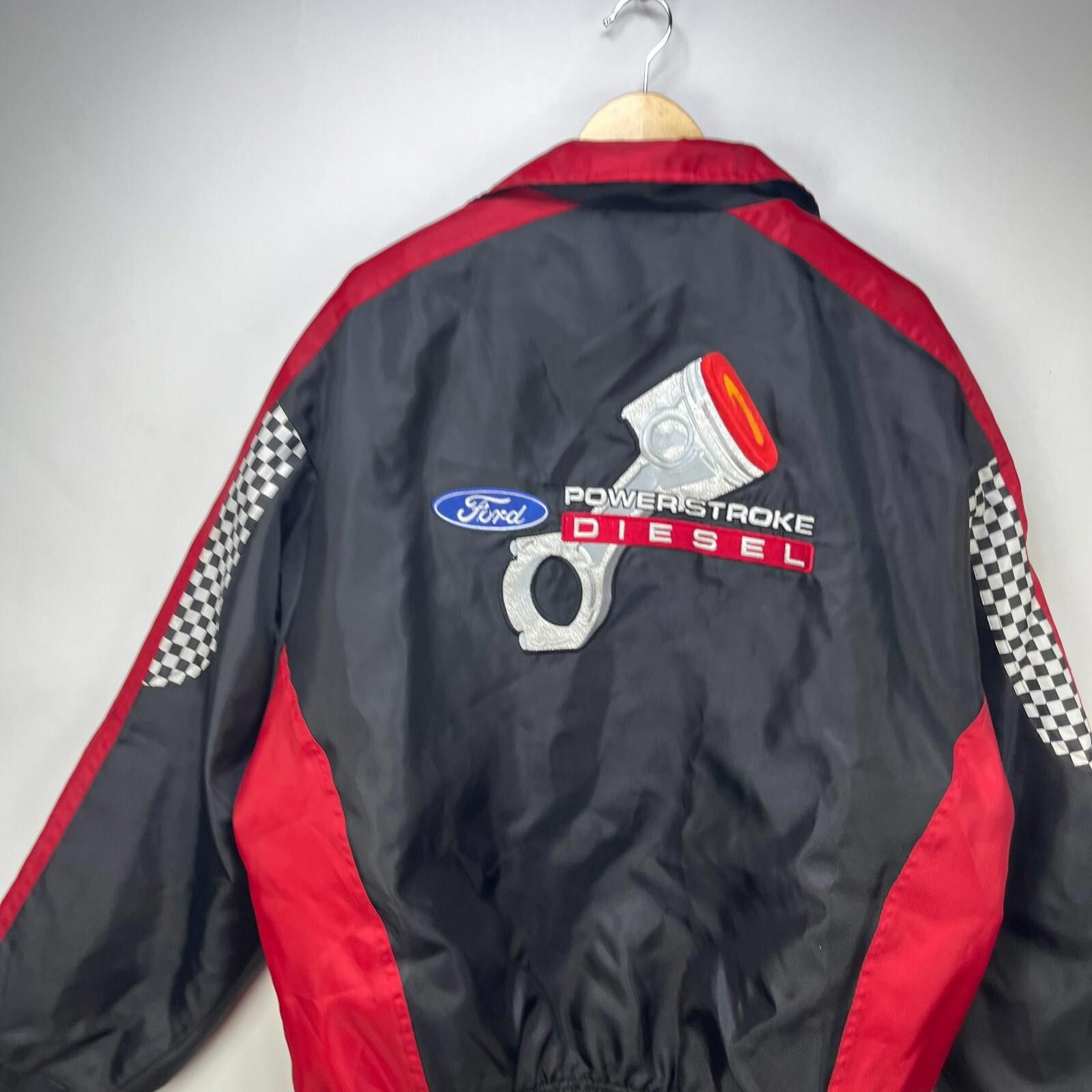 Diesel Vintage 90s Ford Power stroke Diesel Racing Jacket XL Size US XL / EU 56 / 4 - 2 Thumbnail