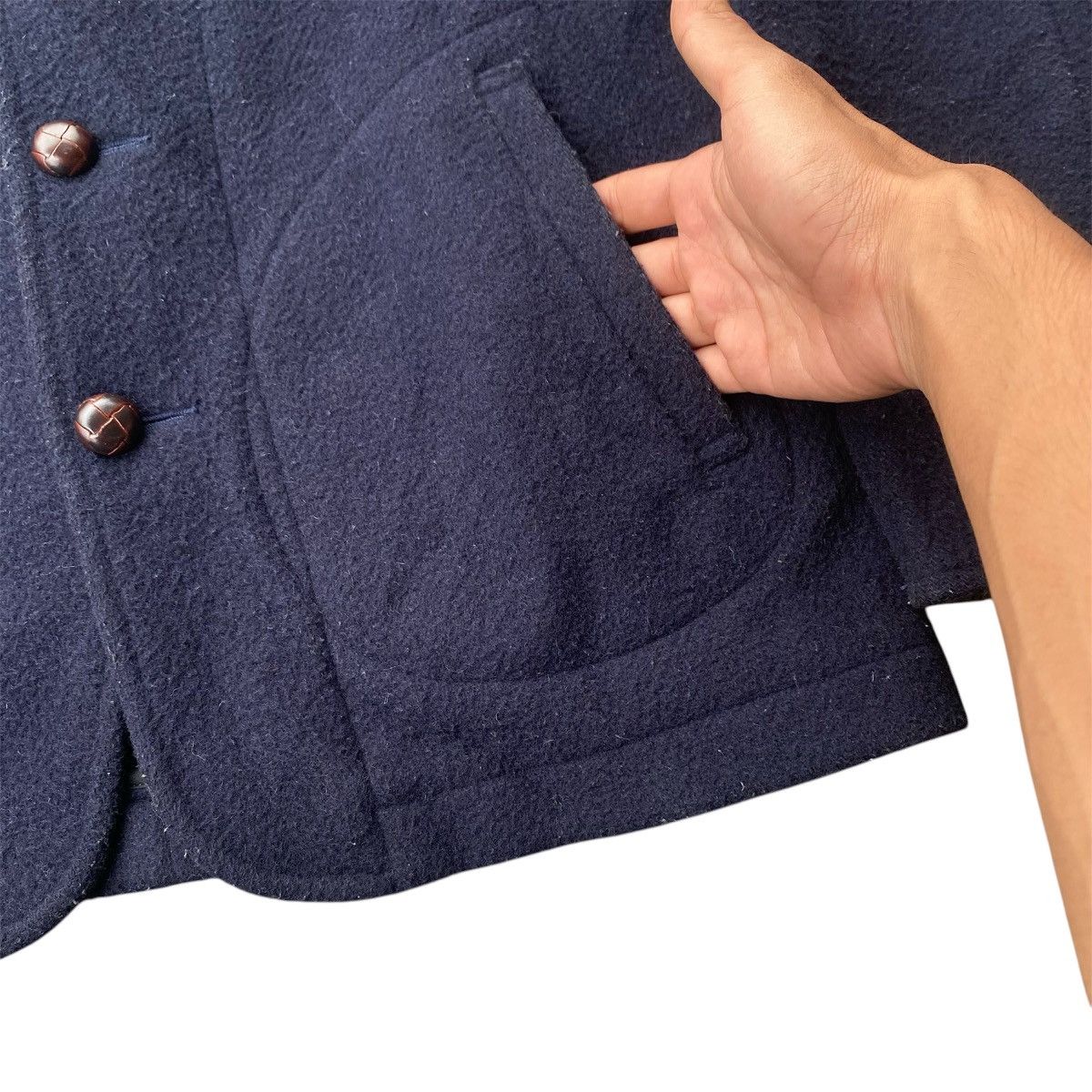 Danton Danton Wool Fleece Cashmere Shawl Collar Jacket Size US M / EU 48-50 / 2 - 12 Thumbnail