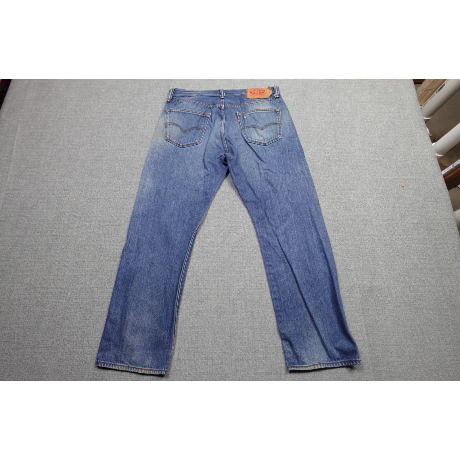 Levi's Levi's 501 Jeans Mens 34x29 Blue Straight Regular Fit Button Fly 5-Pocket Designers Denim Jeans USA Theme Mens Size US 34 / EU 50 - 4 Thumbnail