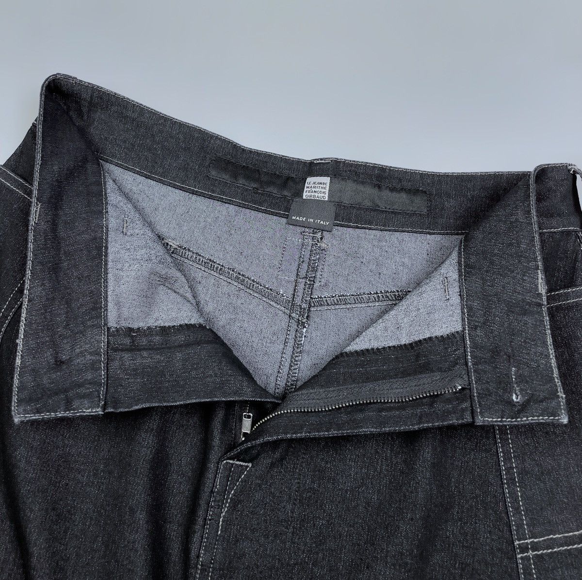 Marithe + Francois Girbaud Vintage Le Jean de Marithe Francois Girbaud Extreme Skirt 44 Size 27" / US 4 / IT 40 - 16 Thumbnail