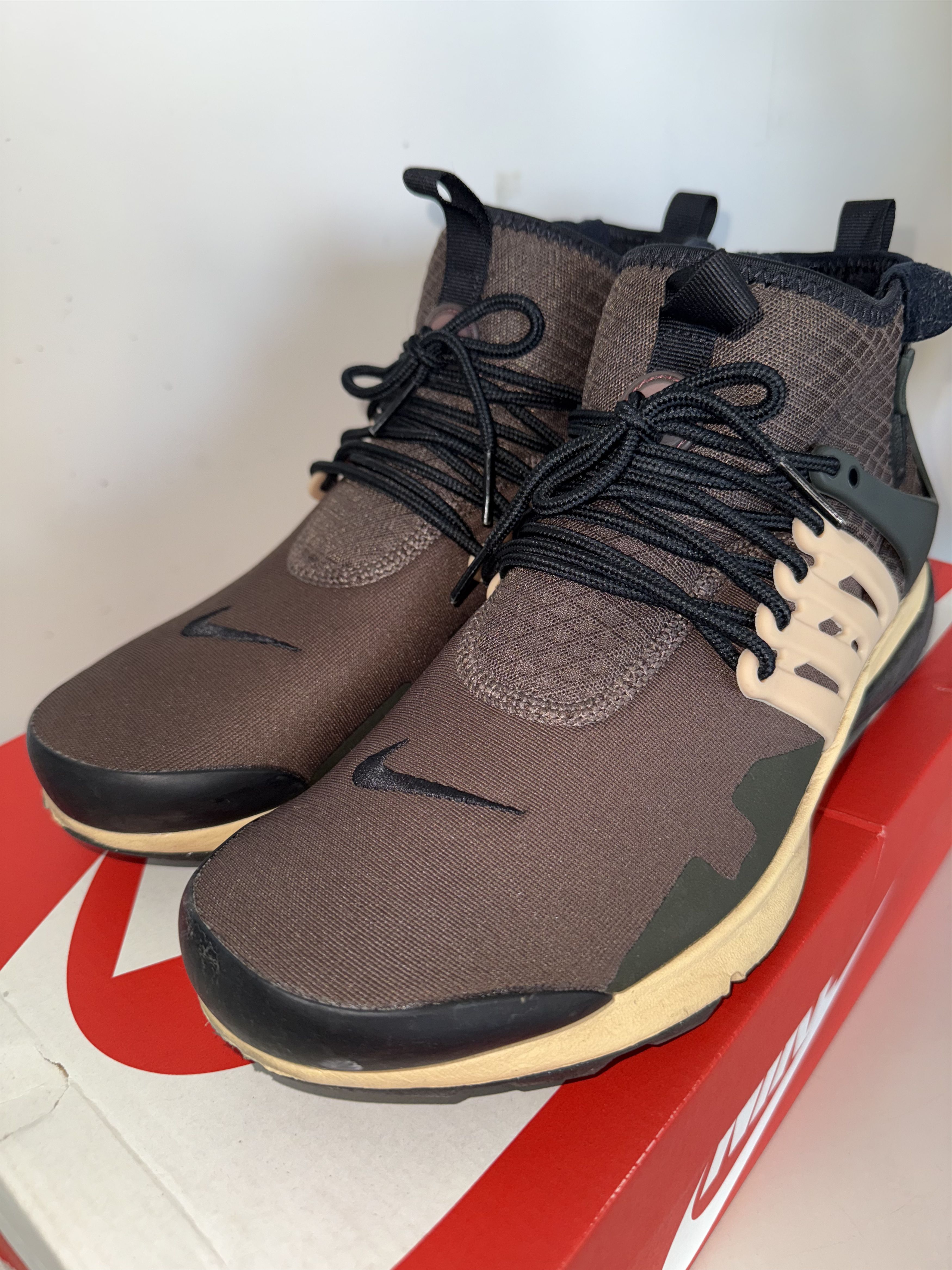 Nike Air Presto Mid Utility — Brown / Rust DC8751-200 Size US 10 / EU 43 - 6 Thumbnail
