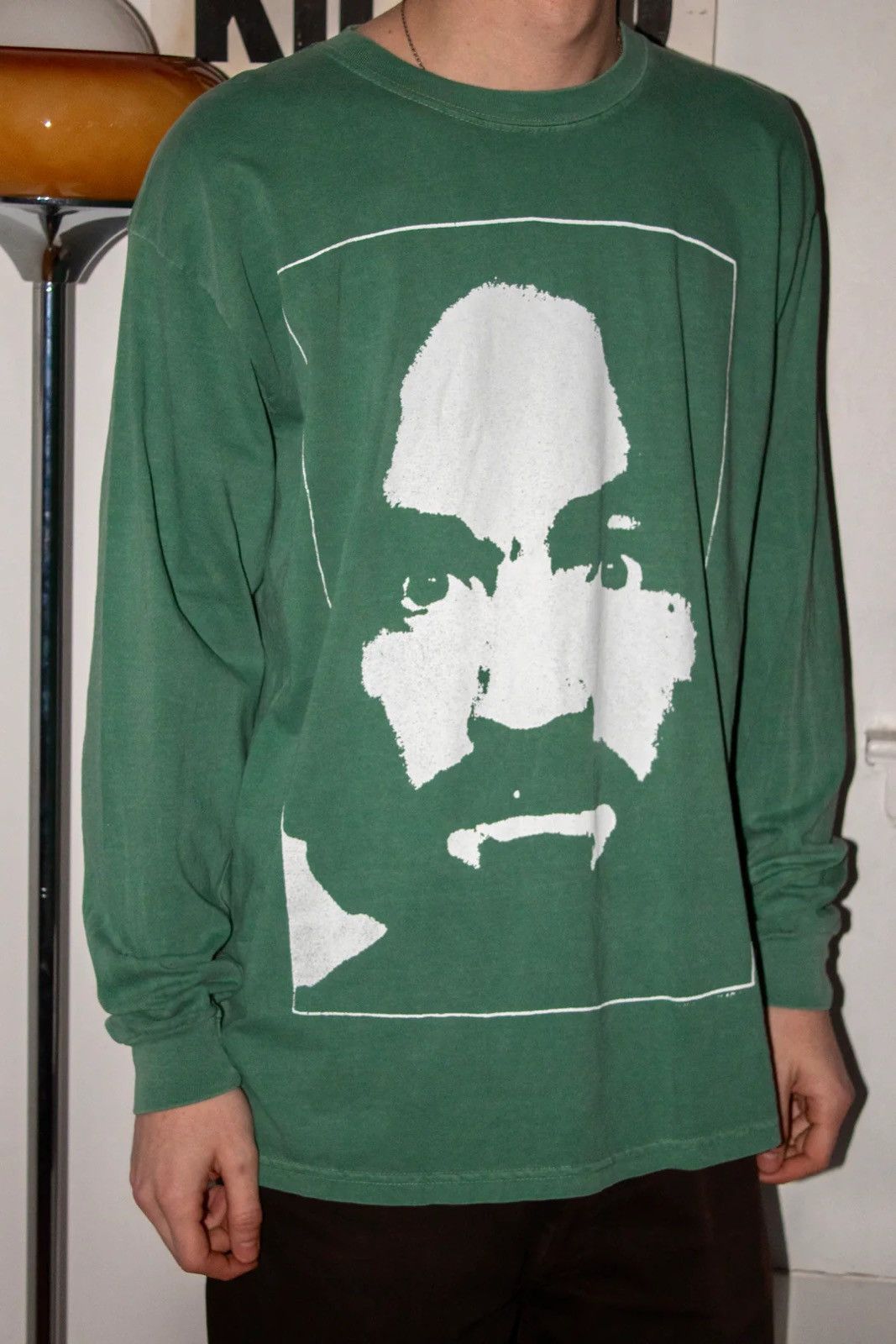Vintage 🚭 INSANE 🚭 90's JAPANESE PRINT CHARLES MANSON LONG SLEEVE Size US L / EU 52-54 / 3 - 2 Thumbnail